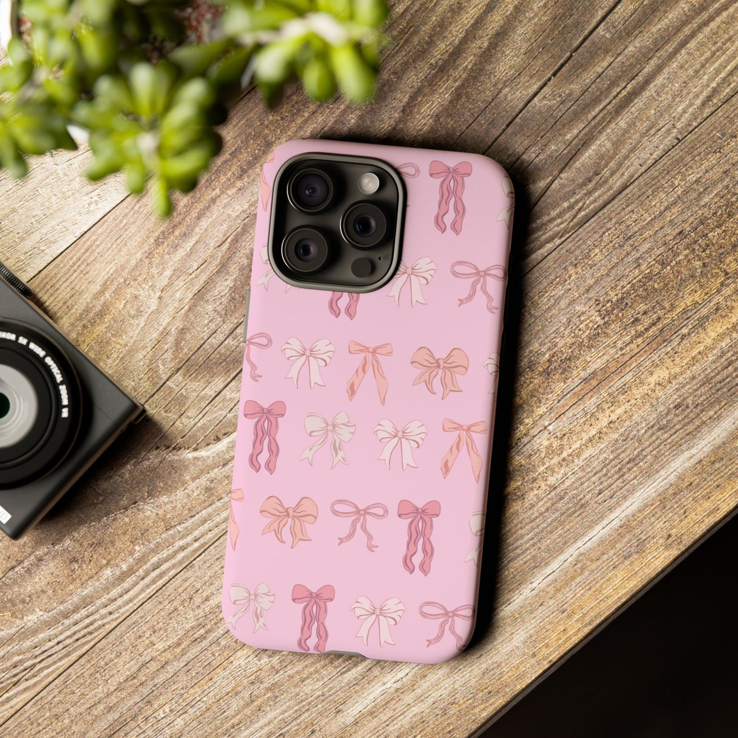 Cute Phone Case with Bow Design | Pink Aesthetic | Gifts for Her, Birthday Present, Trendy Phone Accessories, Fashionable Tech Cover