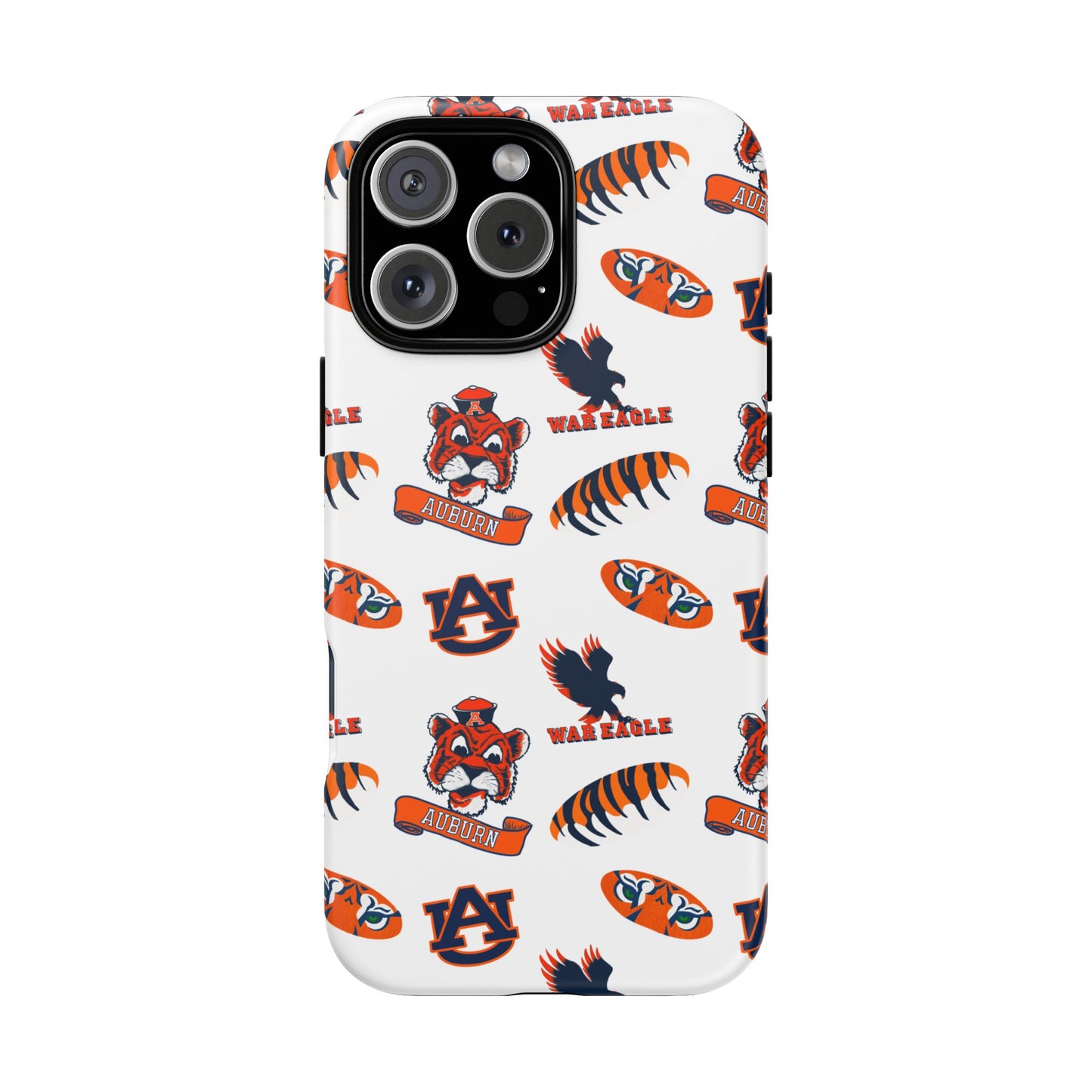 Auburn Fan Phone Case, Sports Team Accessory, Gift for Auburn Fans, Durable Cover, College Game Day