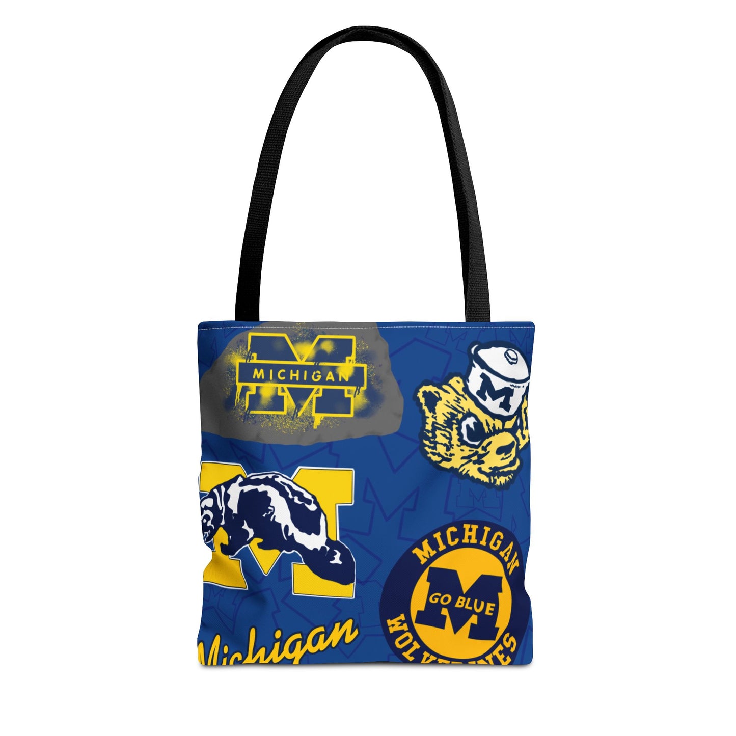 Michigan Spirit Tote Bag, College Student Gift, Game Day Accessory, Team Pride, Sports Tote, University of Michigan