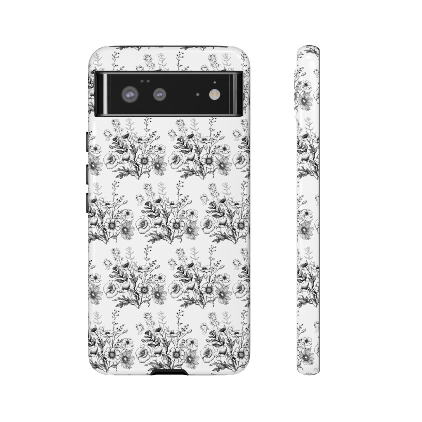 Floral Phone Case, Tough Cases with Elegant Black and White Design, Protective Cover for Fashion Lovers, Unique Gift for All [...]