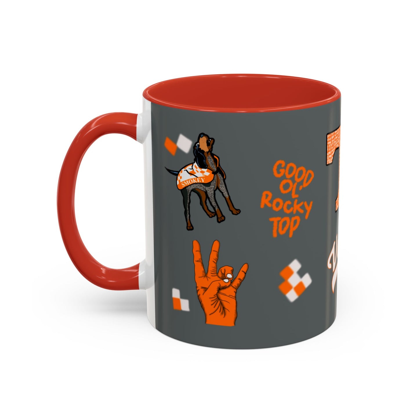 Tennessee Spirit Coffee Mug, Perfect for Gameday, College Student Gift, Unique Drinkware, Sports Fan Mug, Show Your Team Pride