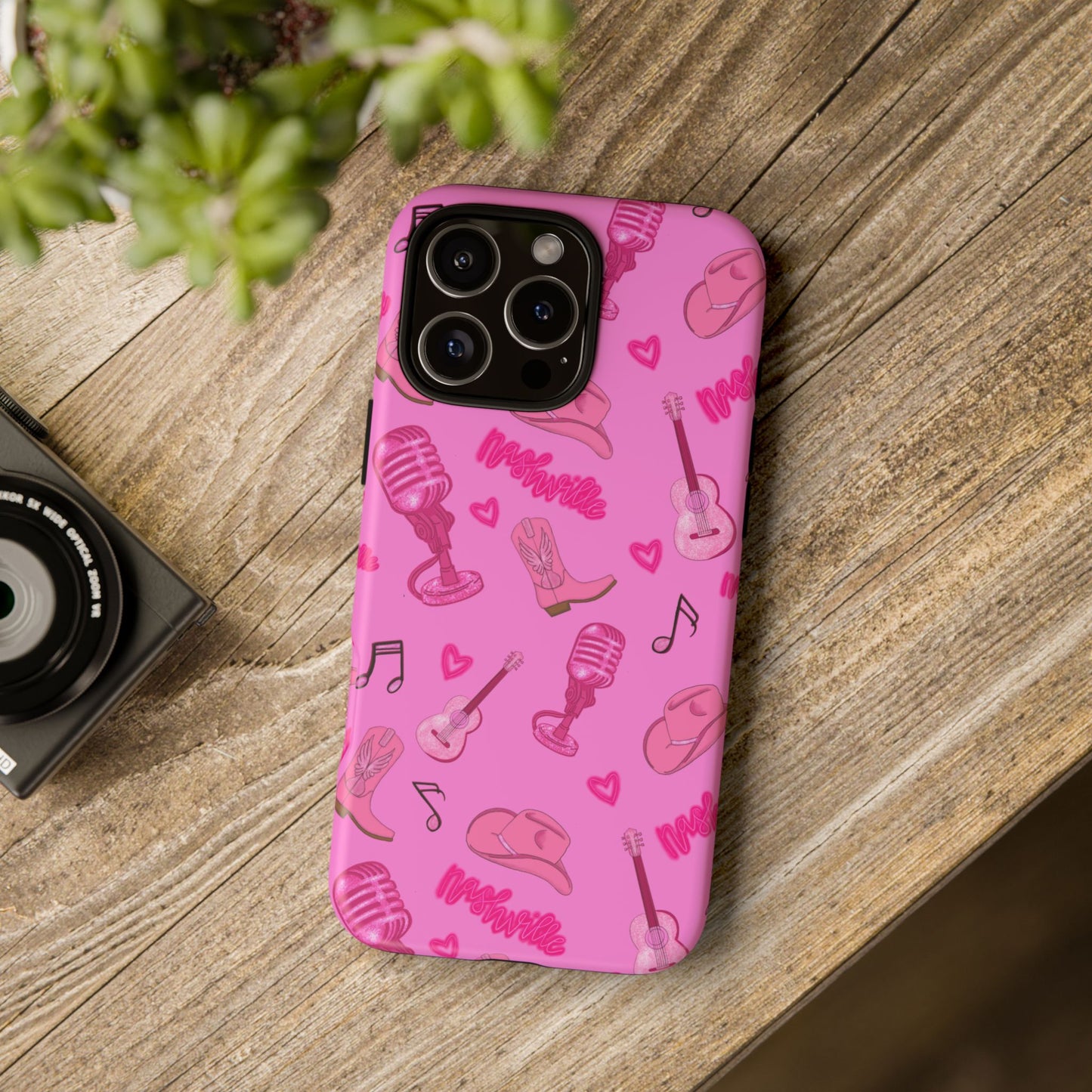 Pink Music Cases for Tough Love, Music Lover Gift, Phone Accessories, Cute Phone Covers, Stylish Cases for Women