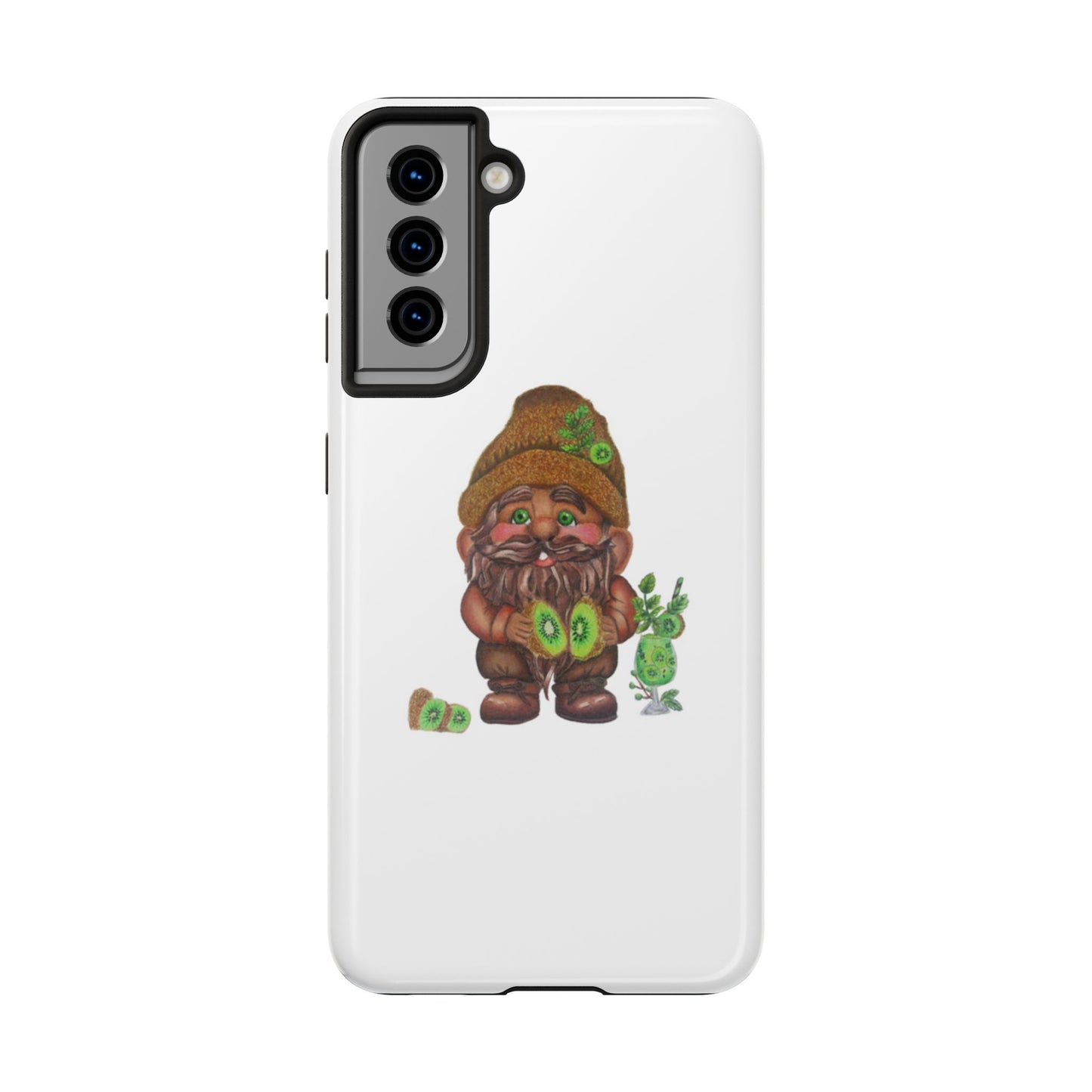 Funny Kiwi Gnome Phone Cases, Phone Covers for Gnome Lovers, Cute Gift for Gardeners, Unique Tech Accessories, Holiday Gifts
