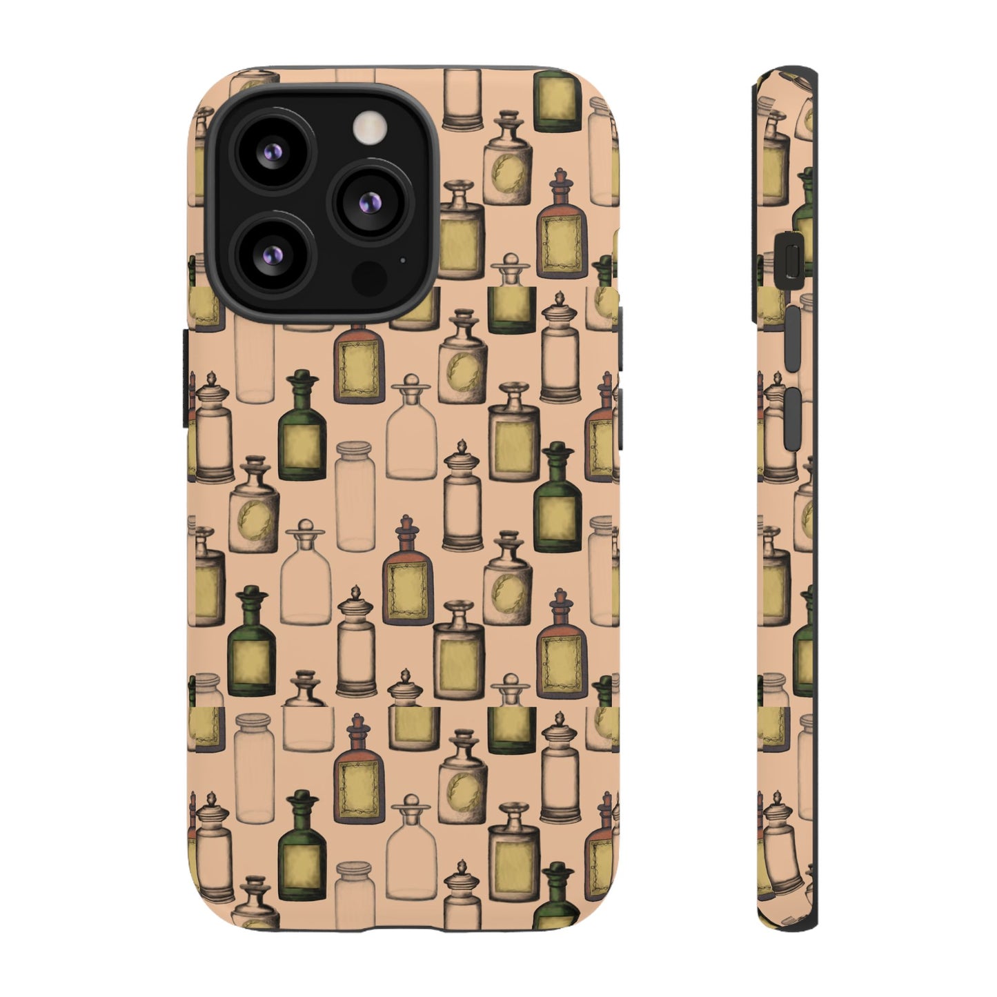 Vintage Potion Bottle Phone Case, Tough Phone Case, Magical Phone Cover, Witch Aesthetic, Gift for Witch Lovers, Boho Phone Accessories