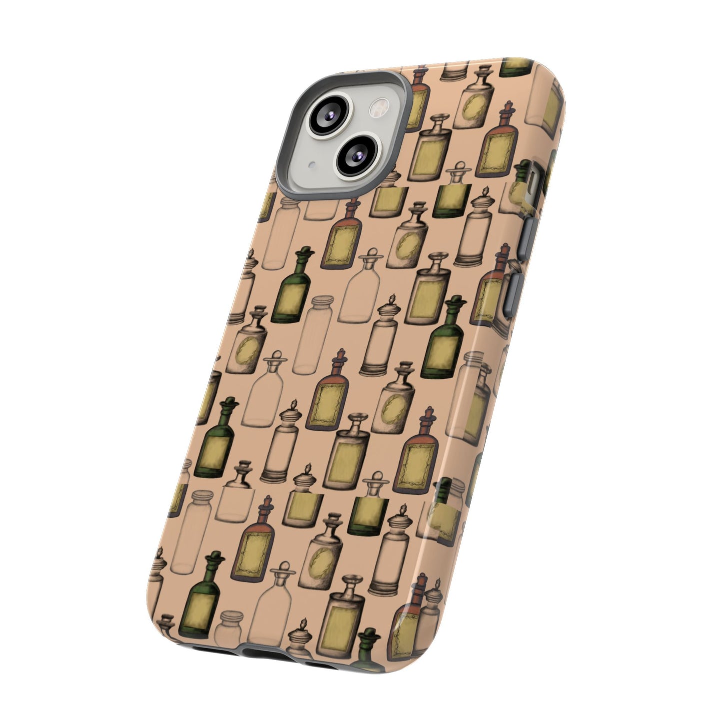 Vintage Potion Bottle Phone Case, Tough Phone Case, Magical Phone Cover, Witch Aesthetic, Gift for Witch Lovers, Boho Phone Accessories