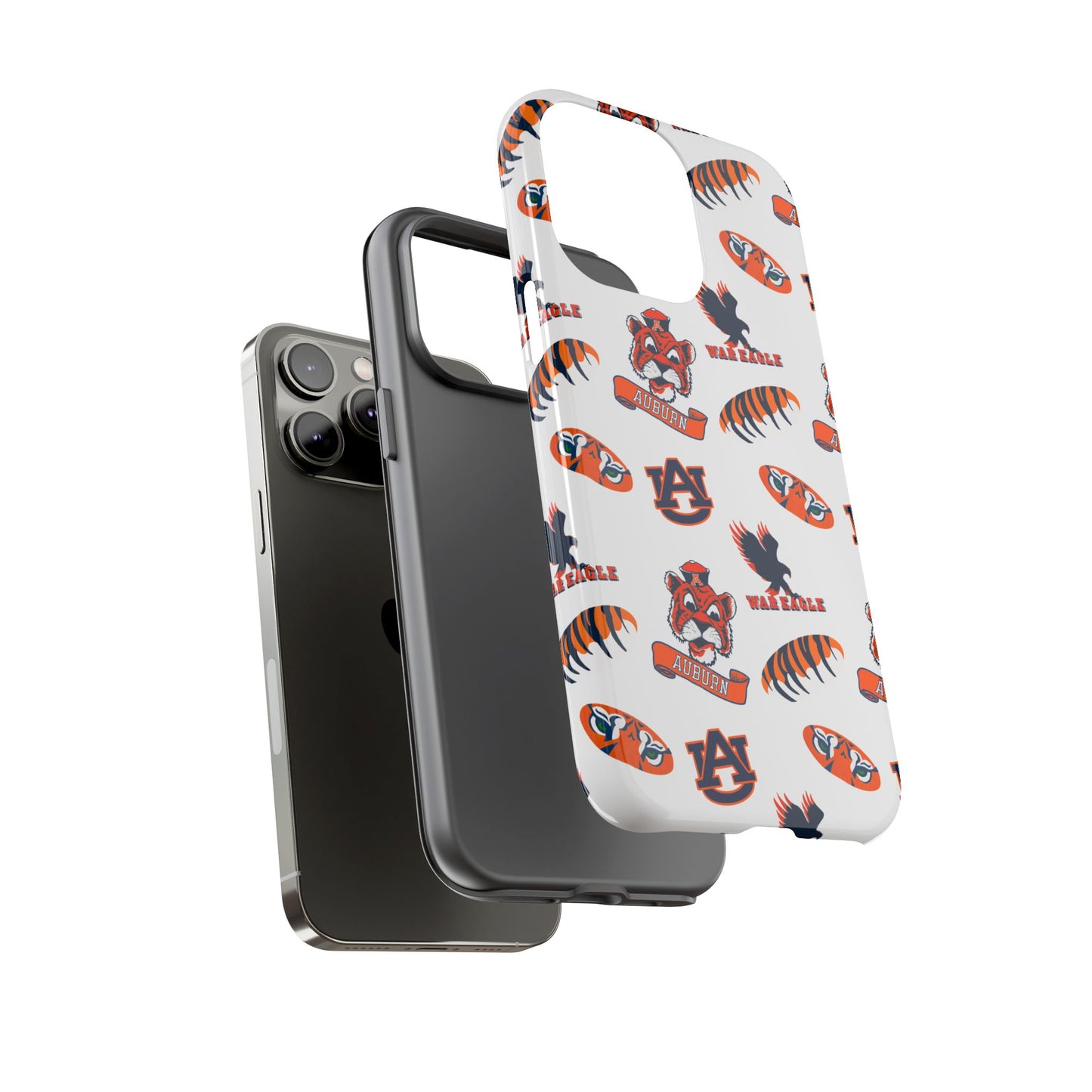 Auburn Fan Phone Case, Sports Team Accessory, Gift for Auburn Fans, Durable Cover, College Game Day