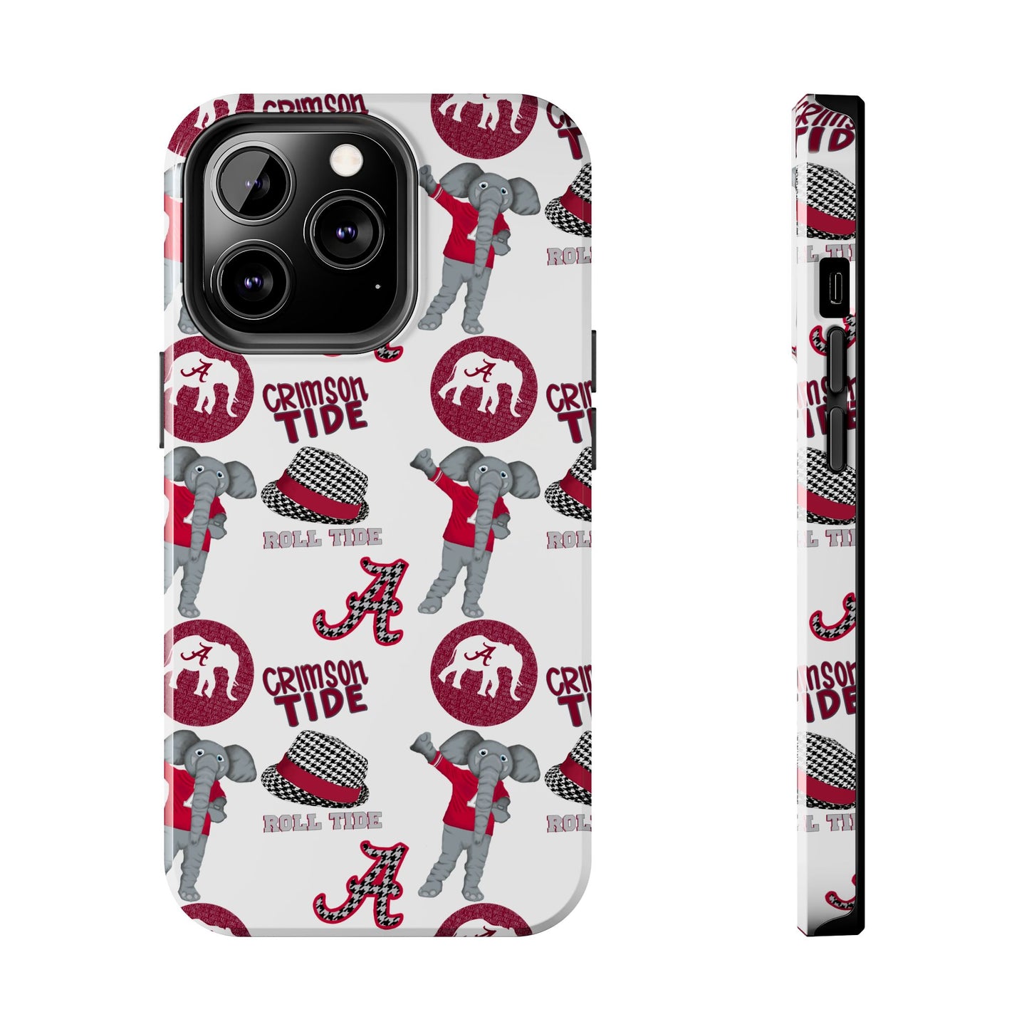 Alabama Crimson Tide Phone Case - Tough, Durable, Elephant Design, Sports Fan Accessories, College Team Gift, Graduation Presents