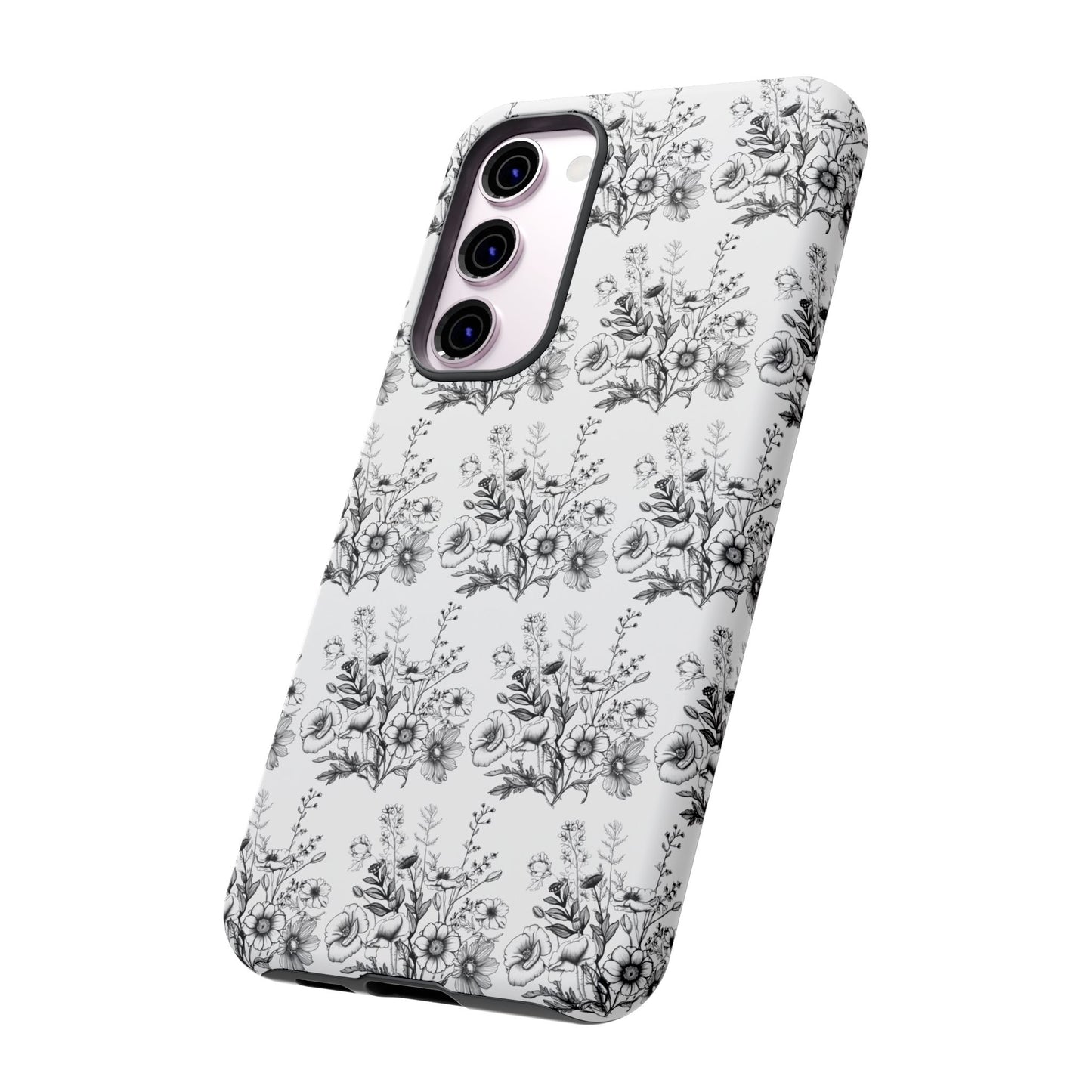 Floral Phone Case, Tough Cases with Elegant Black and White Design, Protective Cover for Fashion Lovers, Unique Gift for All [...]