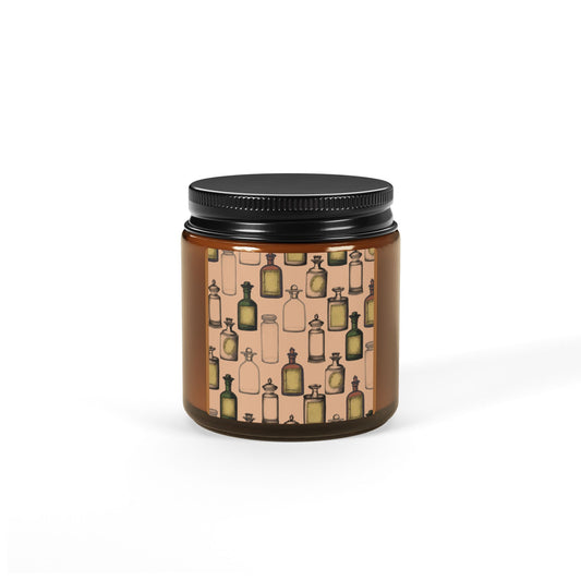 Apothecary Jars Scented Soy Candle (Multi-Size, Amber Jar)