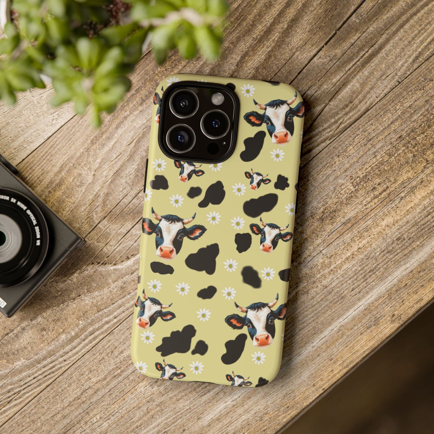 Cow Print Phone Case - Cute Protection for Animal Lovers, Gift for Farmhouse Decor, Cheerful Cow Design