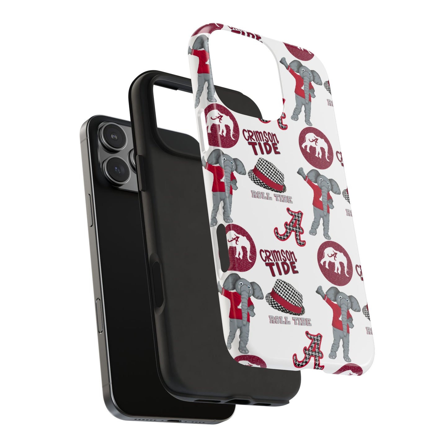 Alabama Crimson Tide Phone Case - Tough, Durable, Elephant Design, Sports Fan Accessories, College Team Gift, Graduation Presents