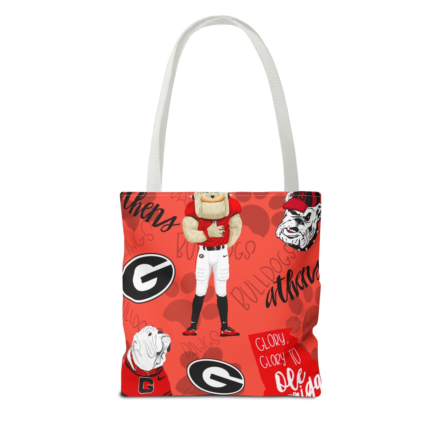 Georgia Bulldogs Tote Bag - Sporty, Cheerful, College Vibe, Perfect for Game Days, Fans, School Spirit, Lightweight, Versatile
