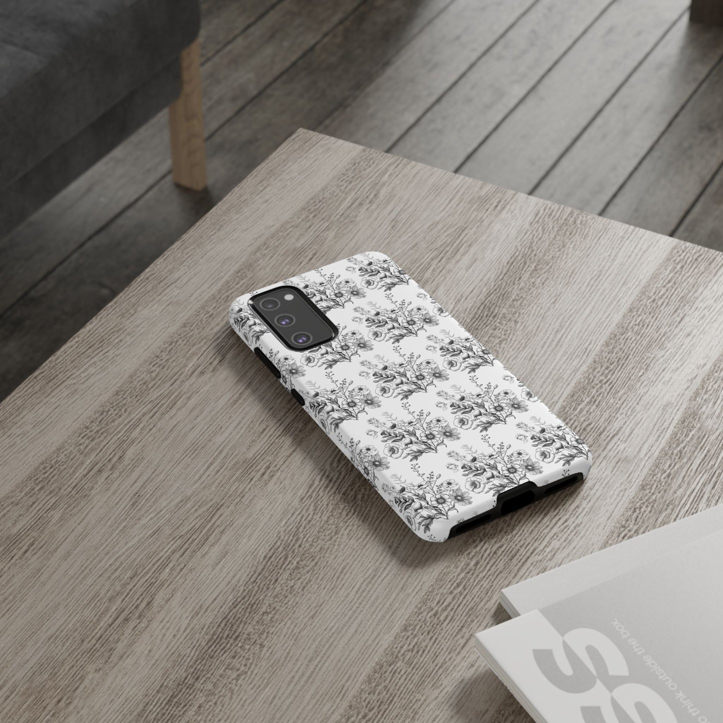 Floral Phone Case, Tough Cases with Elegant Black and White Design, Protective Cover for Fashion Lovers, Unique Gift for All [...]