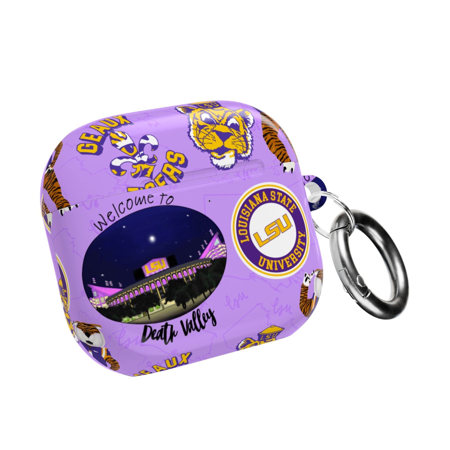 LSU Geaux Tigers AirPod Cases, Fun and Trendy Tech Accessory, Perfect Gift for Students, Sports Fans, and LSU Alumni