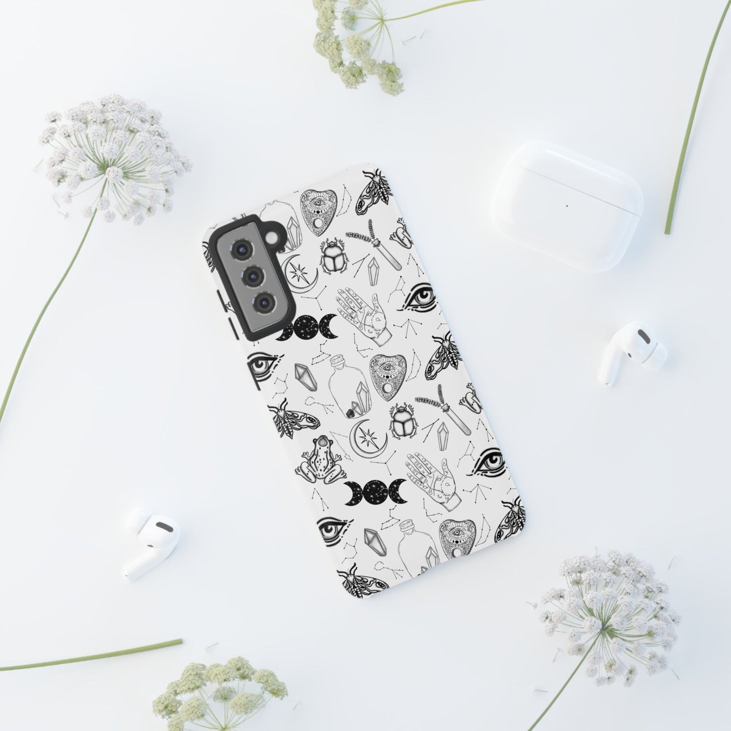Mystical Phone Case | Boho Aesthetic Cover, Witchy Gift, Crystal Art Protection, Astrology Decor, Unique Cell Phone Skins