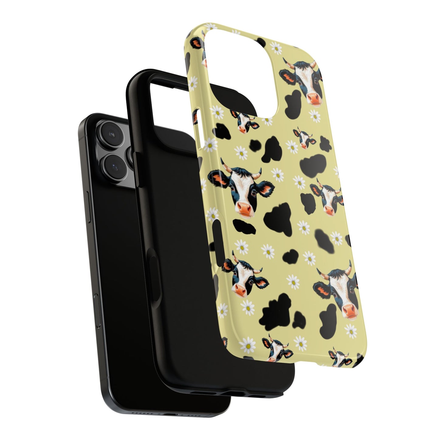 Cow Print Phone Case - Cute Protection for Animal Lovers, Gift for Farmhouse Decor, Cheerful Cow Design