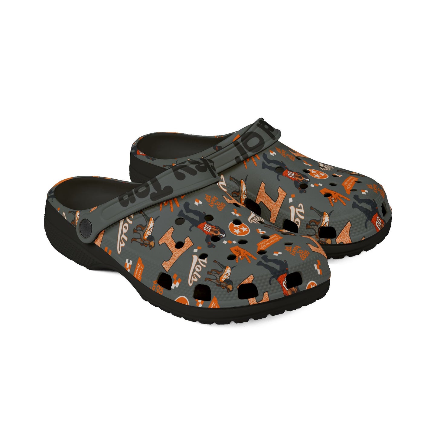 Tennessee Vols EVA Foam Crocs with Fun Patterns, Comfort Footwear for Sports Lovers, Perfect for Casual Outings, Gardens, and Special Events