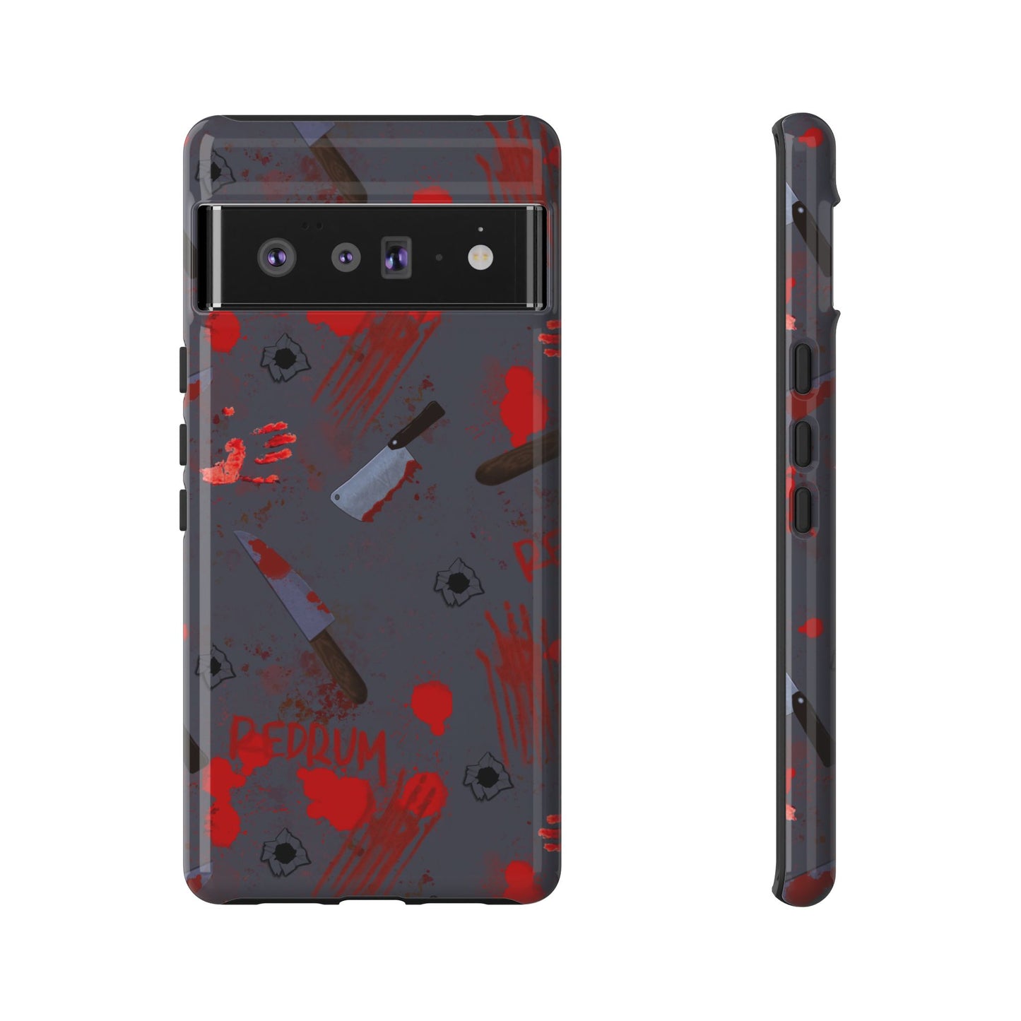 Blood Splatter Phone Case, Tough Case for Horror Fans, Halloween Accessory, Unique Gift for Gamers, Spooky Phone Cover
