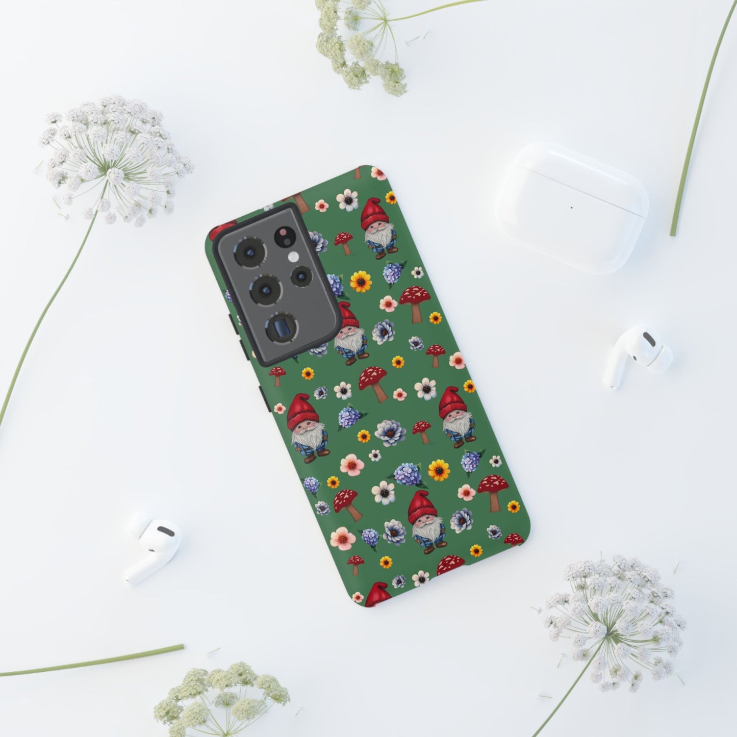 Gnome Garden Phone Case | Tough Cases for Nature Lovers | Cute Gnome Pattern | Floral & Mushroom Design | Gifts for Friends, Birthday [...]