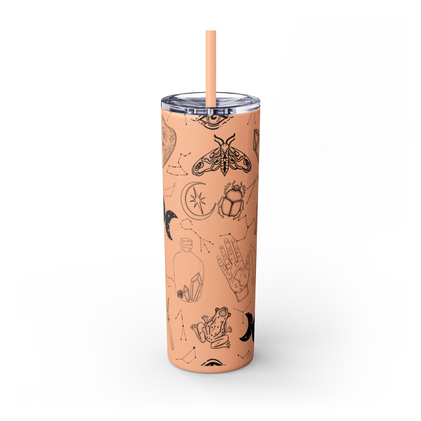 Withy Celestial Skinny Tumbler, 20oz - Astrology Drinkware, Starry Travel Cup, Unique Gift for Her, Cosmic Party Favor, Constellation Mug