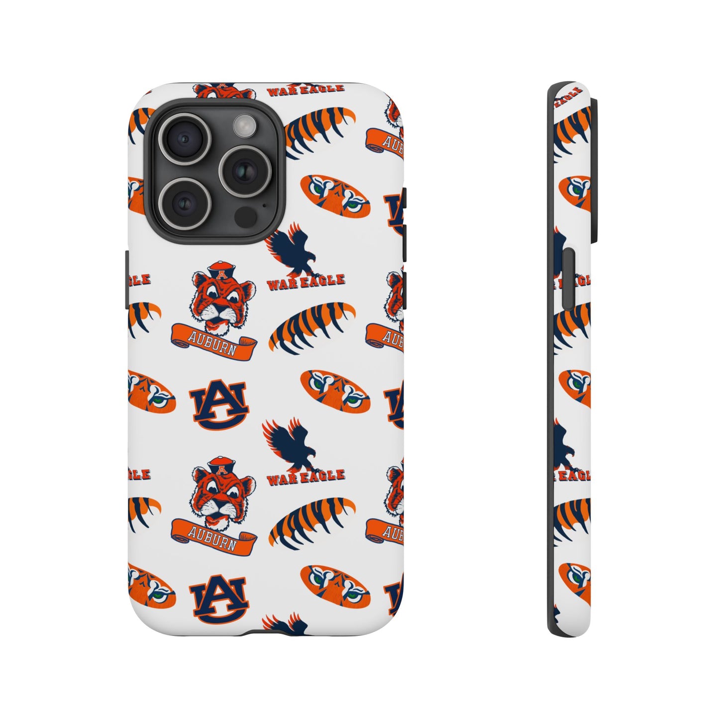 Auburn Fan Phone Case, Sports Team Accessory, Gift for Auburn Fans, Durable Cover, College Game Day