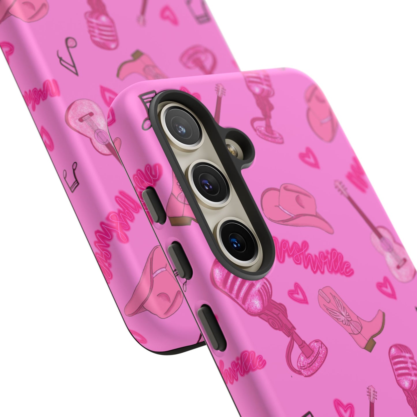 Pink Music Cases for Tough Love, Music Lover Gift, Phone Accessories, Cute Phone Covers, Stylish Cases for Women