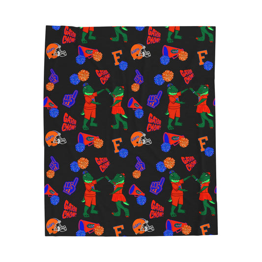 Florida Gators Velveteen Plush Blanket - Perfect for Sports Fans, Game Day Essentials, Cozy Home Decor, Warmth & Spirit for Any Occasion