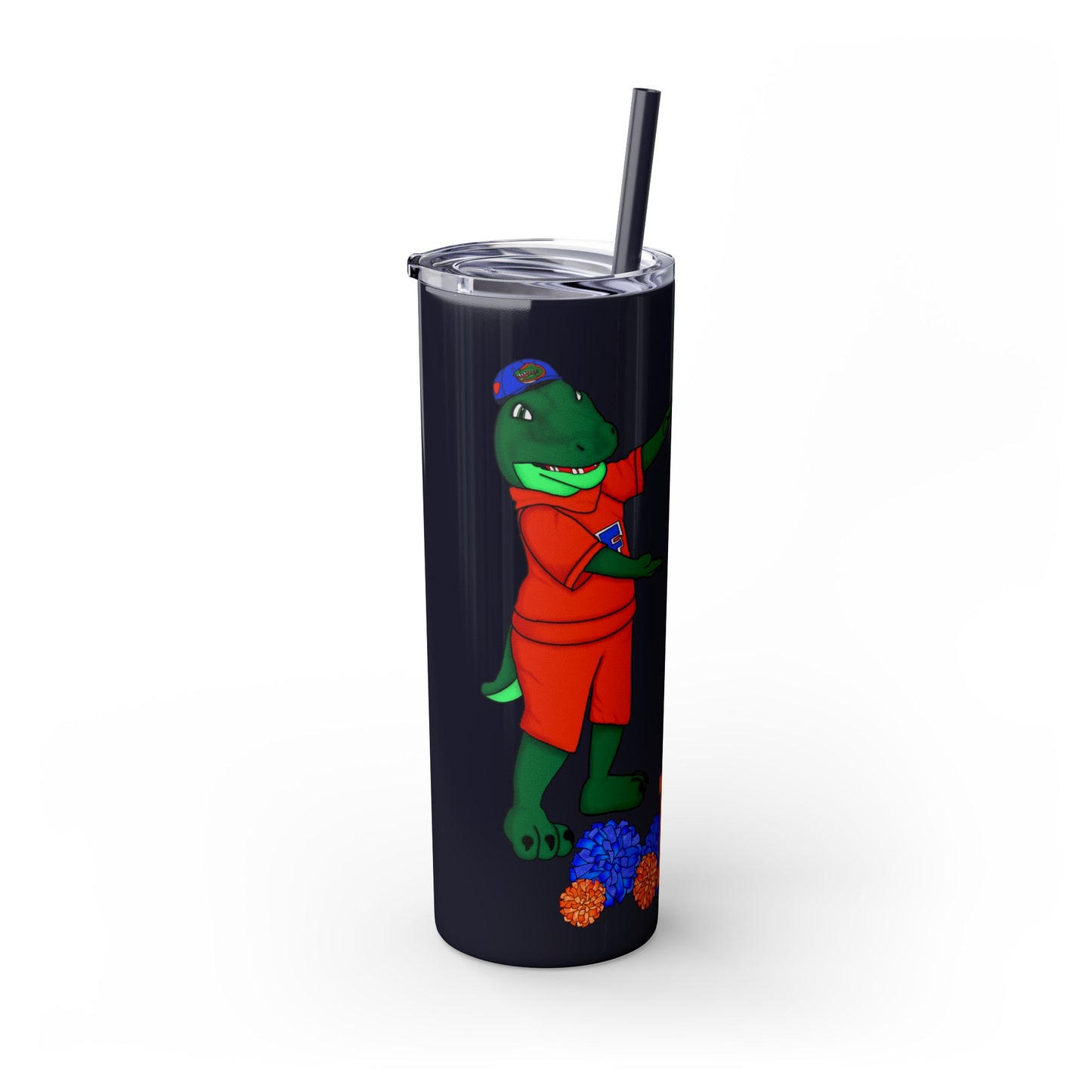 Florida Gators Skinny Tumbler with Straw | Perfect for Gifts, Sports Events, Tailgating, Summer Drinks, Eco-Friendly Hydration