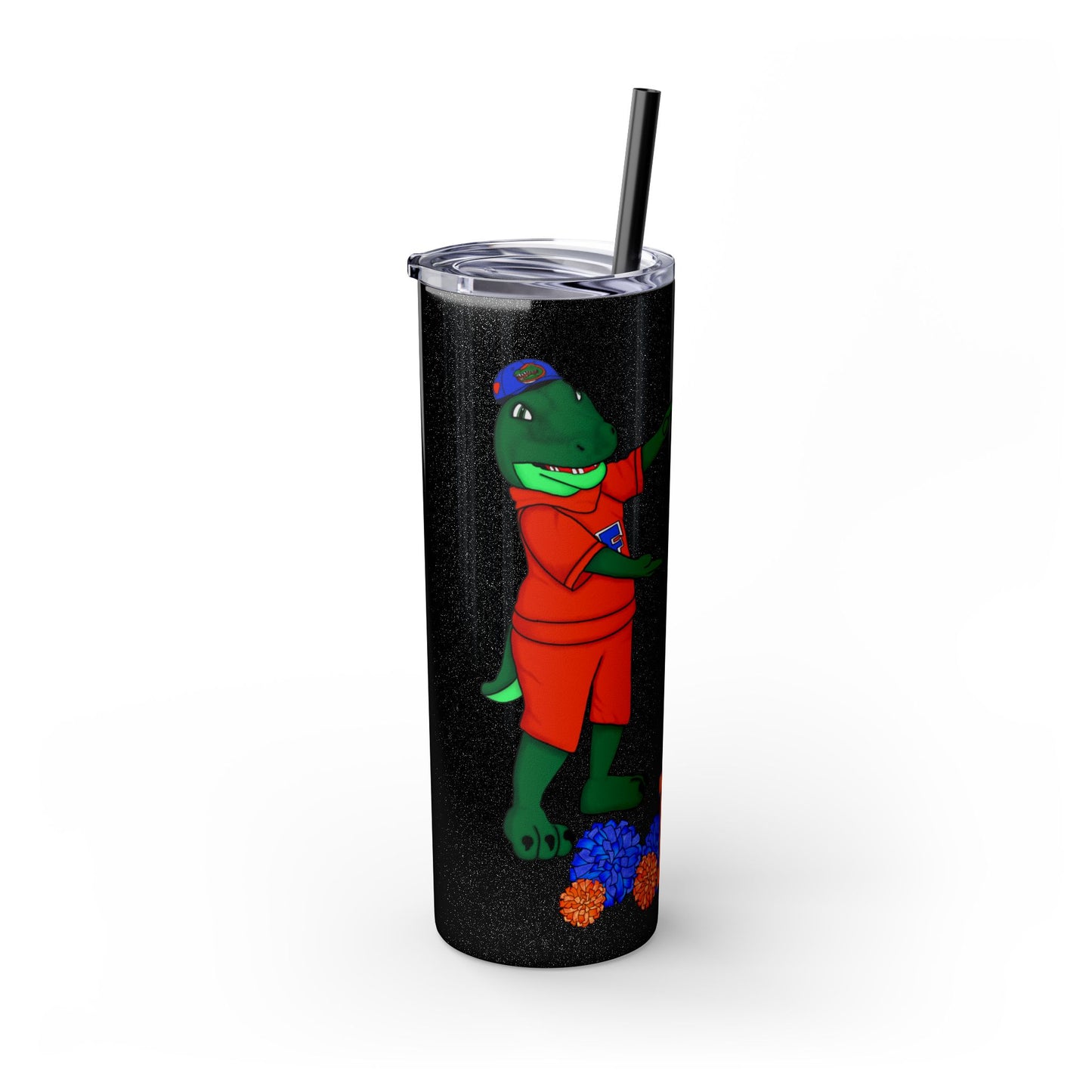 Florida Gators Skinny Tumbler with Straw | Perfect for Gifts, Sports Events, Tailgating, Summer Drinks, Eco-Friendly Hydration
