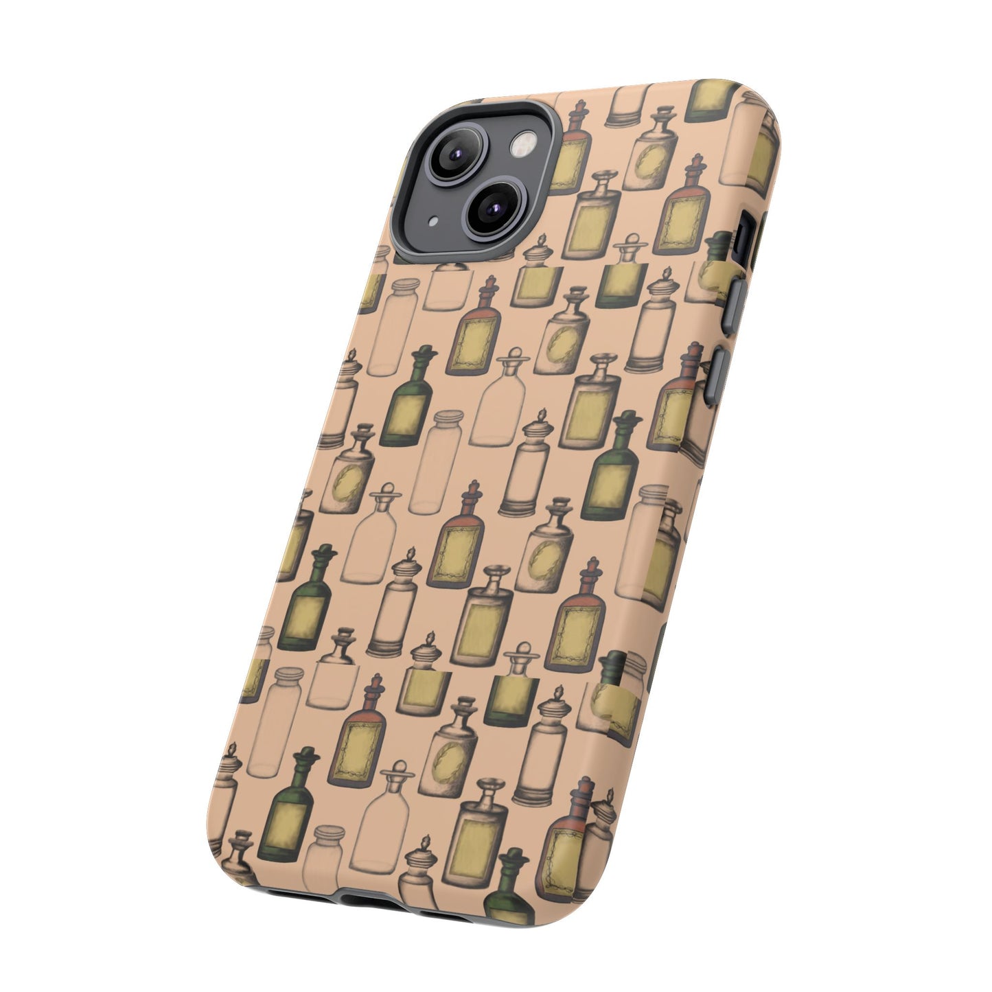 Vintage Potion Bottle Phone Case, Tough Phone Case, Magical Phone Cover, Witch Aesthetic, Gift for Witch Lovers, Boho Phone Accessories