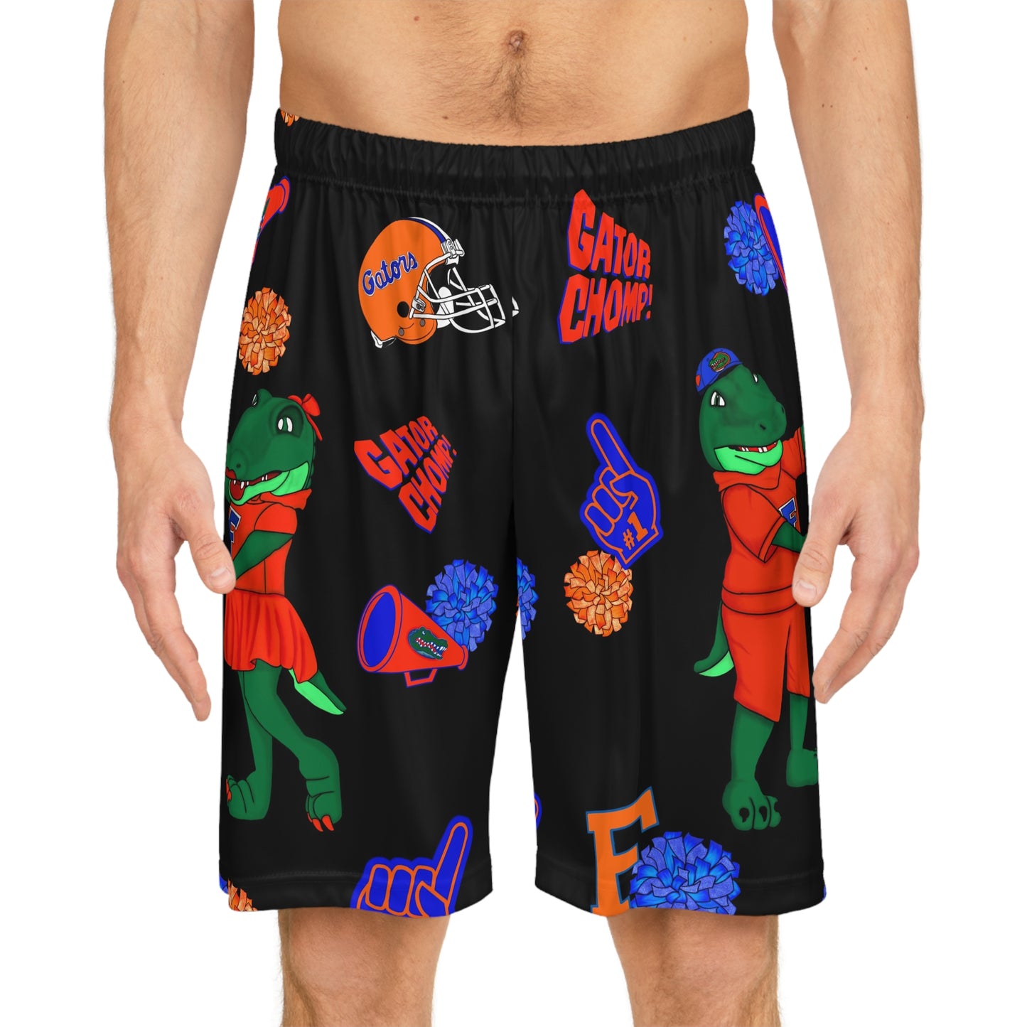 Florida Gators Chomp Basketball Shorts (AOP)