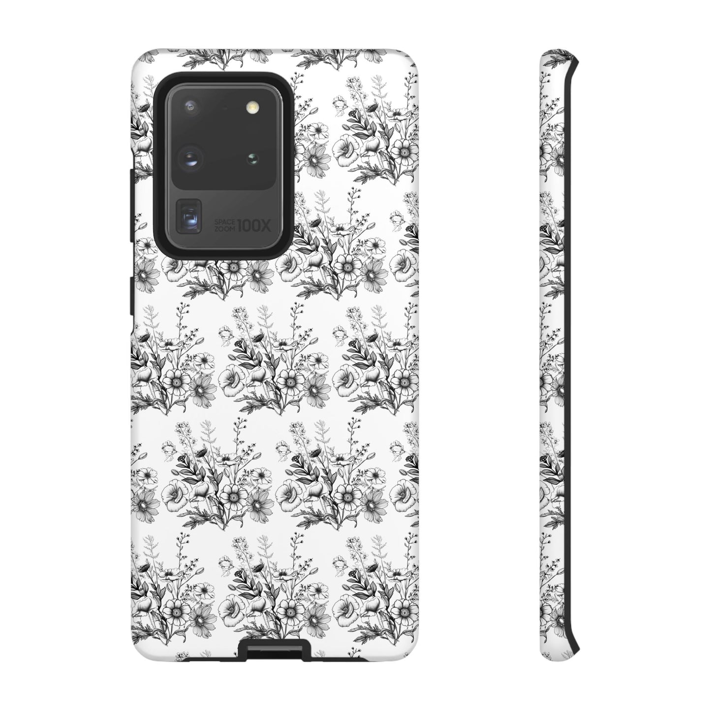 Floral Phone Case, Tough Cases with Elegant Black and White Design, Protective Cover for Fashion Lovers, Unique Gift for All [...]
