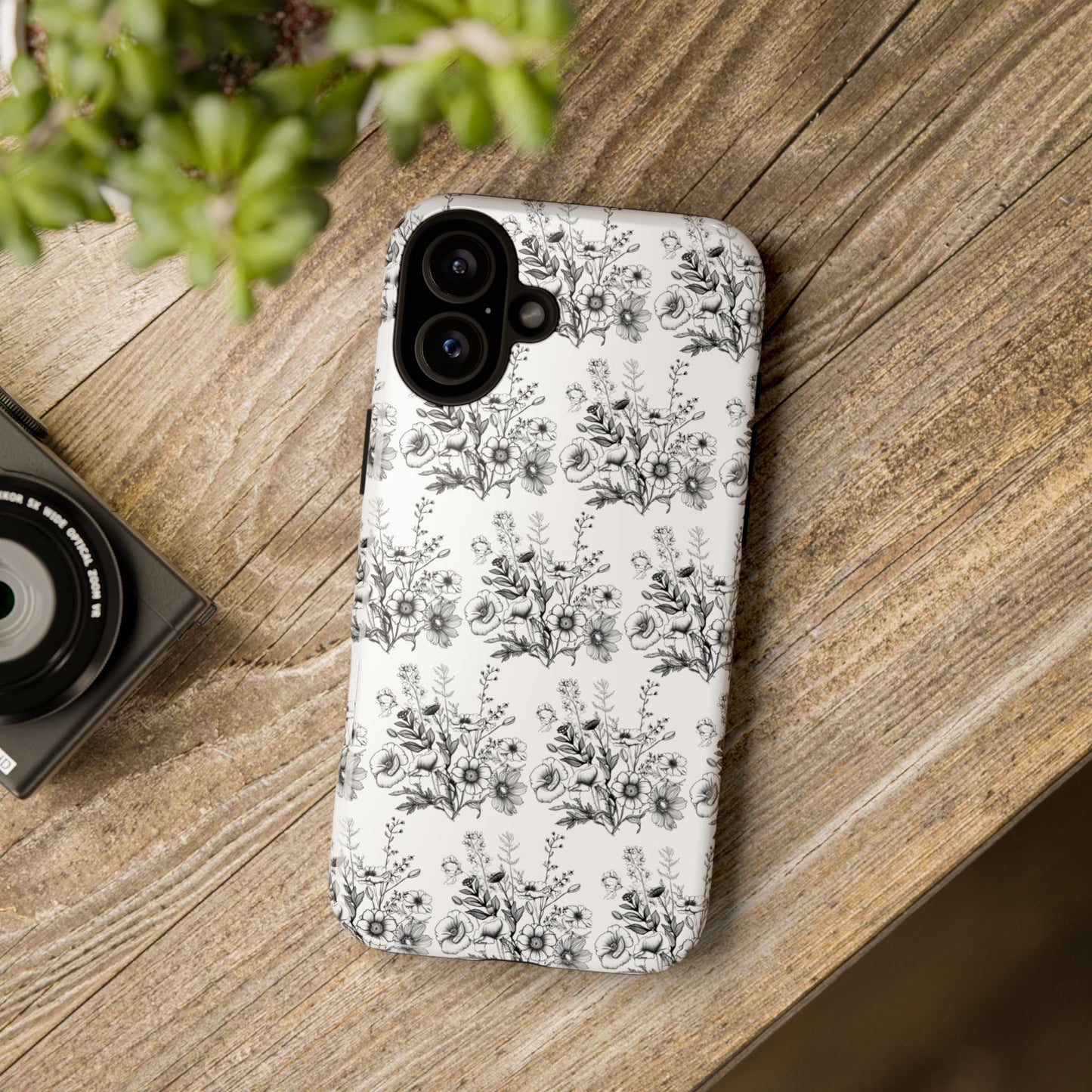 Floral Phone Case, Tough Cases with Elegant Black and White Design, Protective Cover for Fashion Lovers, Unique Gift for All [...]