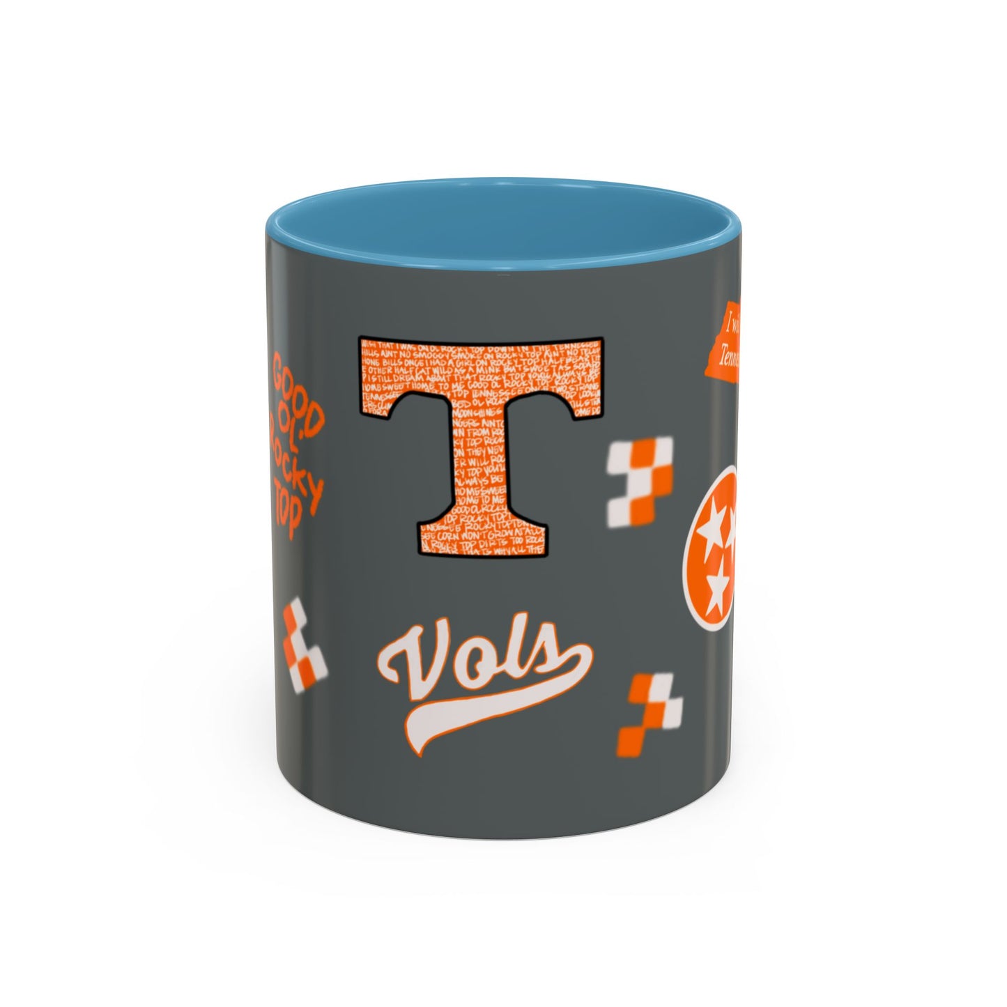 Tennessee Spirit Coffee Mug, Perfect for Gameday, College Student Gift, Unique Drinkware, Sports Fan Mug, Show Your Team Pride