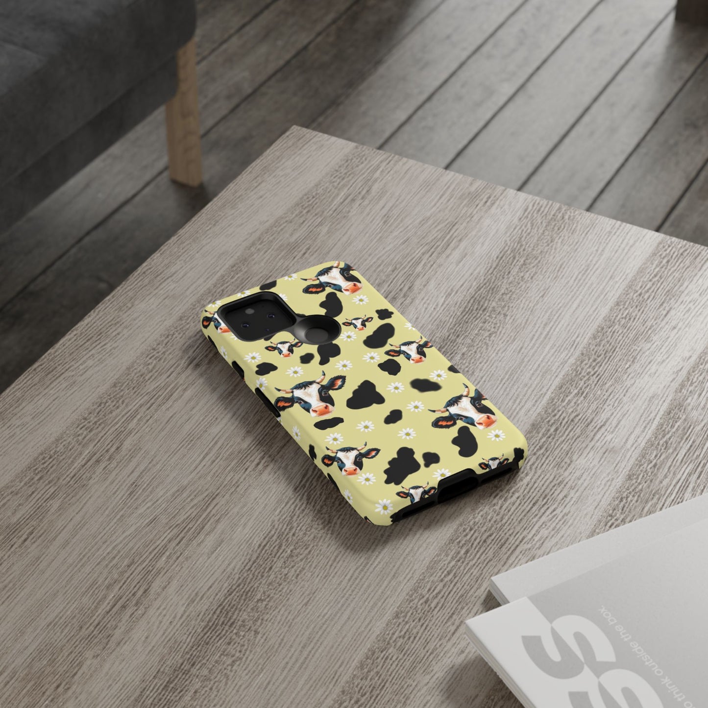 Cow Print Phone Case - Cute Protection for Animal Lovers, Gift for Farmhouse Decor, Cheerful Cow Design