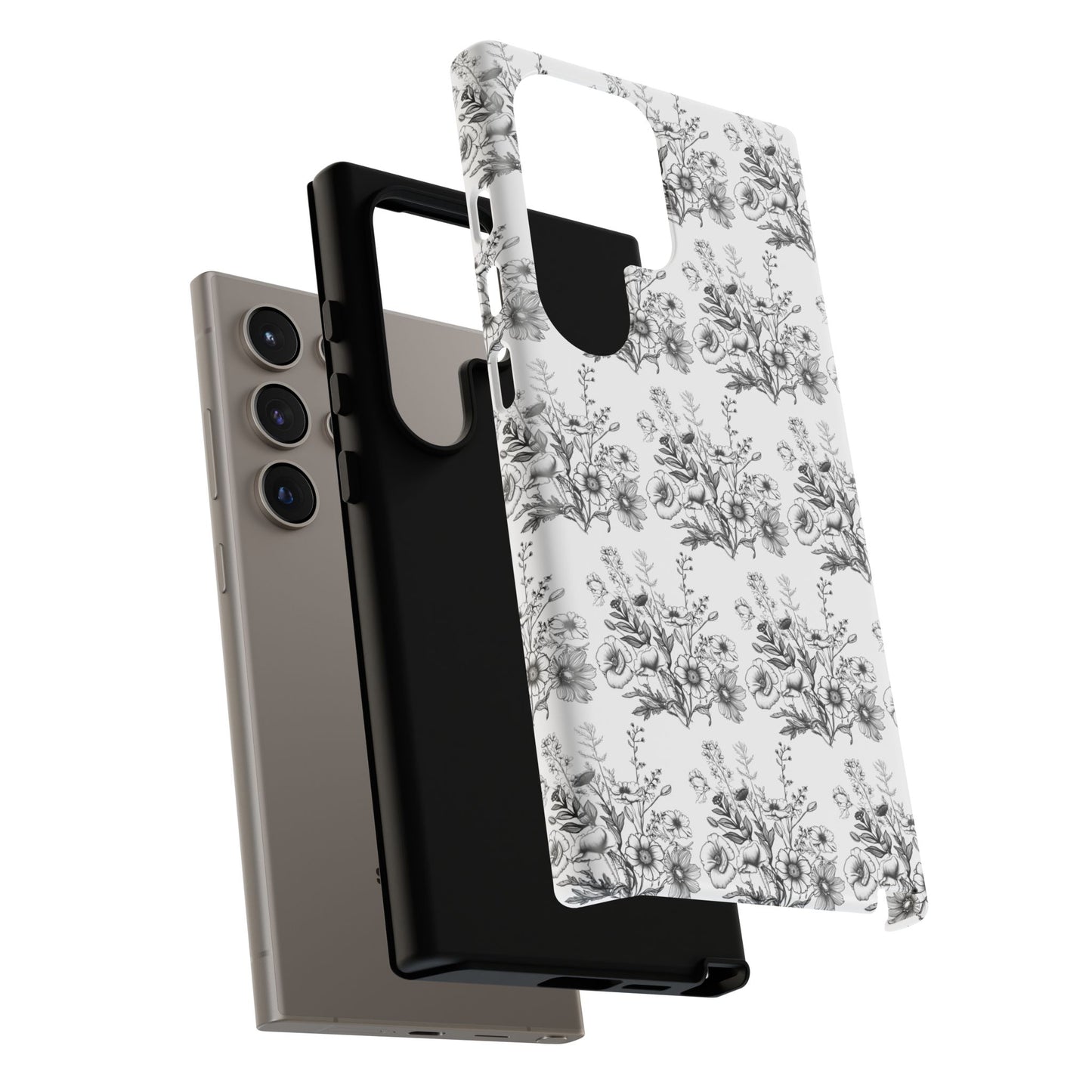 Floral Phone Case, Tough Cases with Elegant Black and White Design, Protective Cover for Fashion Lovers, Unique Gift for All [...]