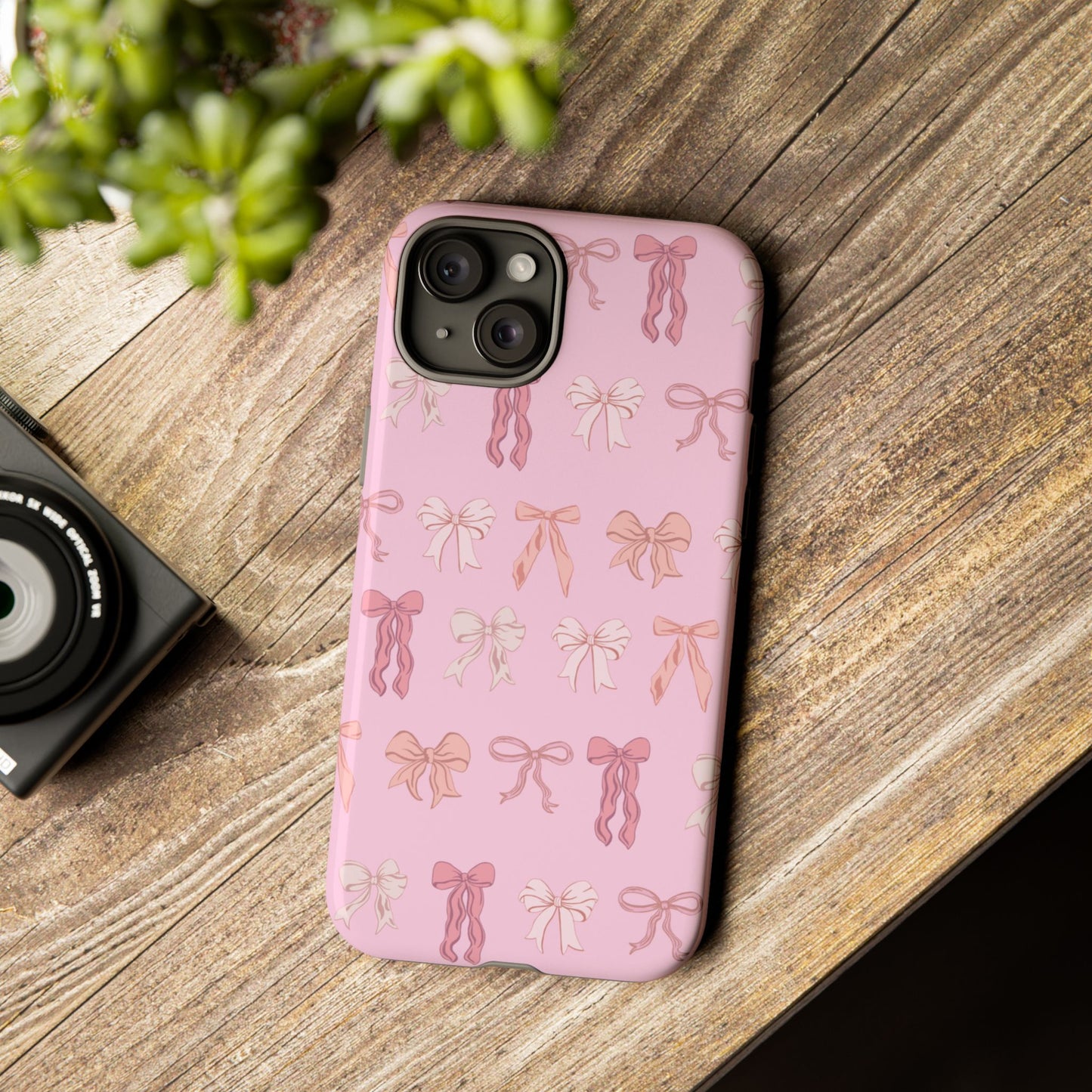 Cute Phone Case with Bow Design | Pink Aesthetic | Gifts for Her, Birthday Present, Trendy Phone Accessories, Fashionable Tech Cover