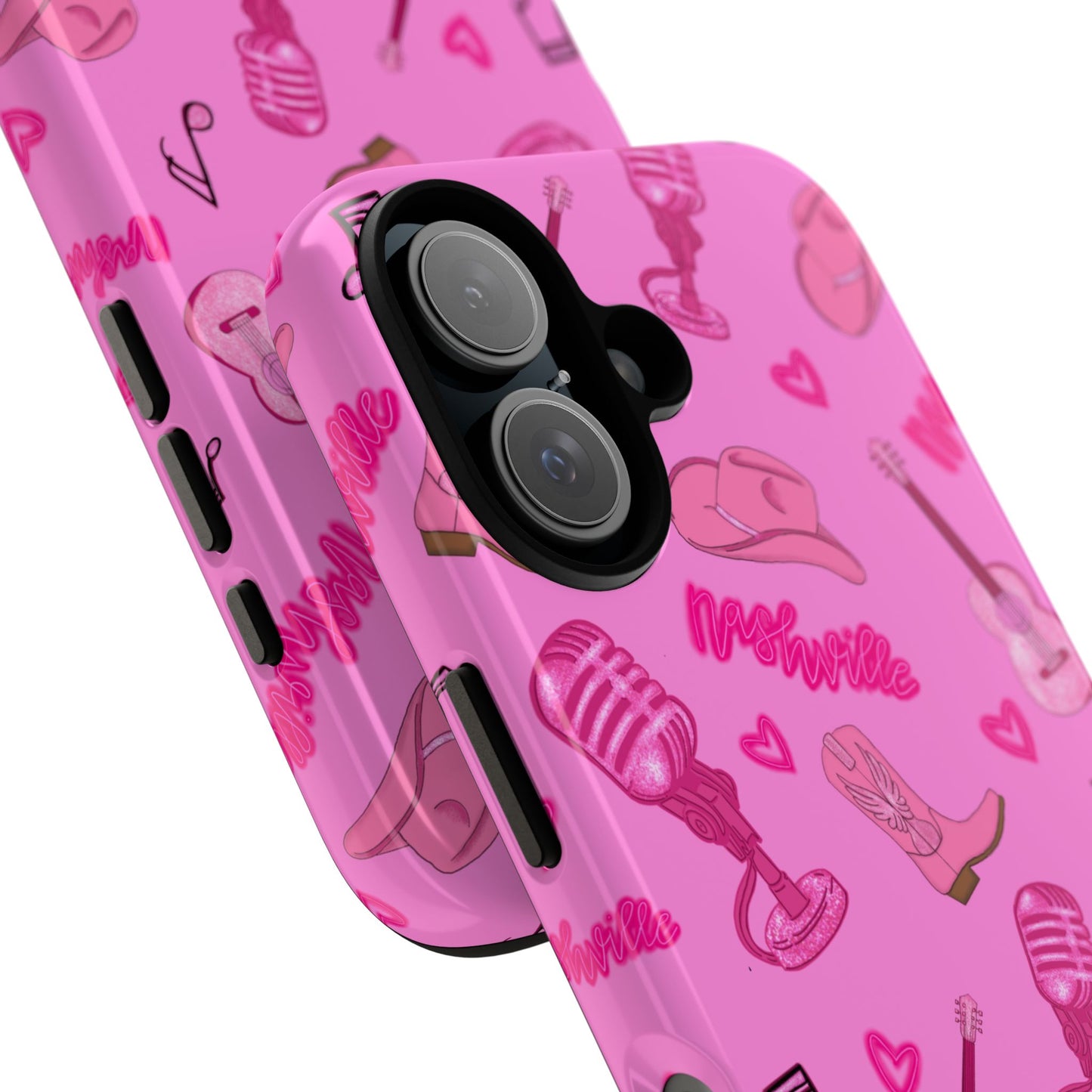 Pink Music Cases for Tough Love, Music Lover Gift, Phone Accessories, Cute Phone Covers, Stylish Cases for Women