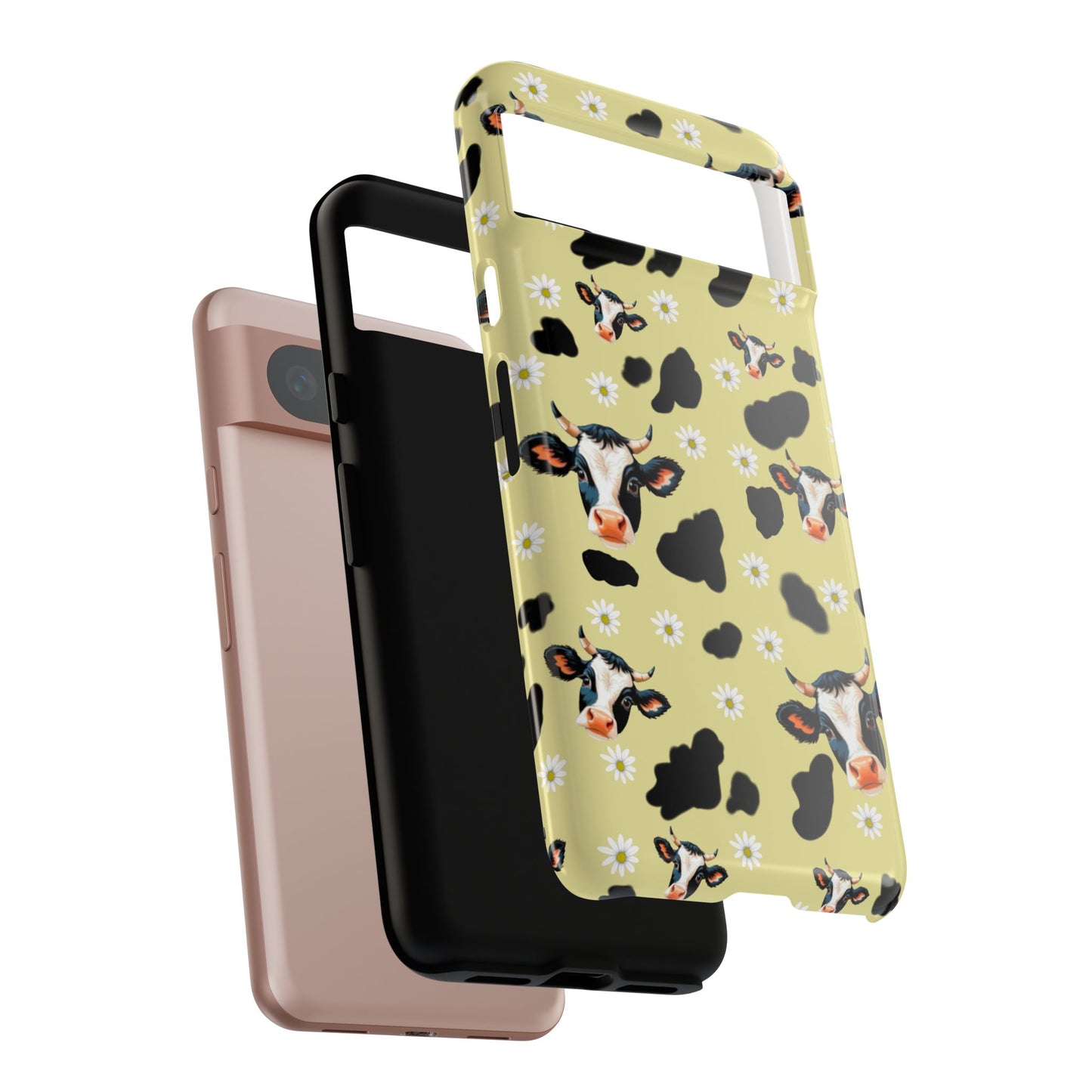 Cow Print Phone Case - Cute Protection for Animal Lovers, Gift for Farmhouse Decor, Cheerful Cow Design