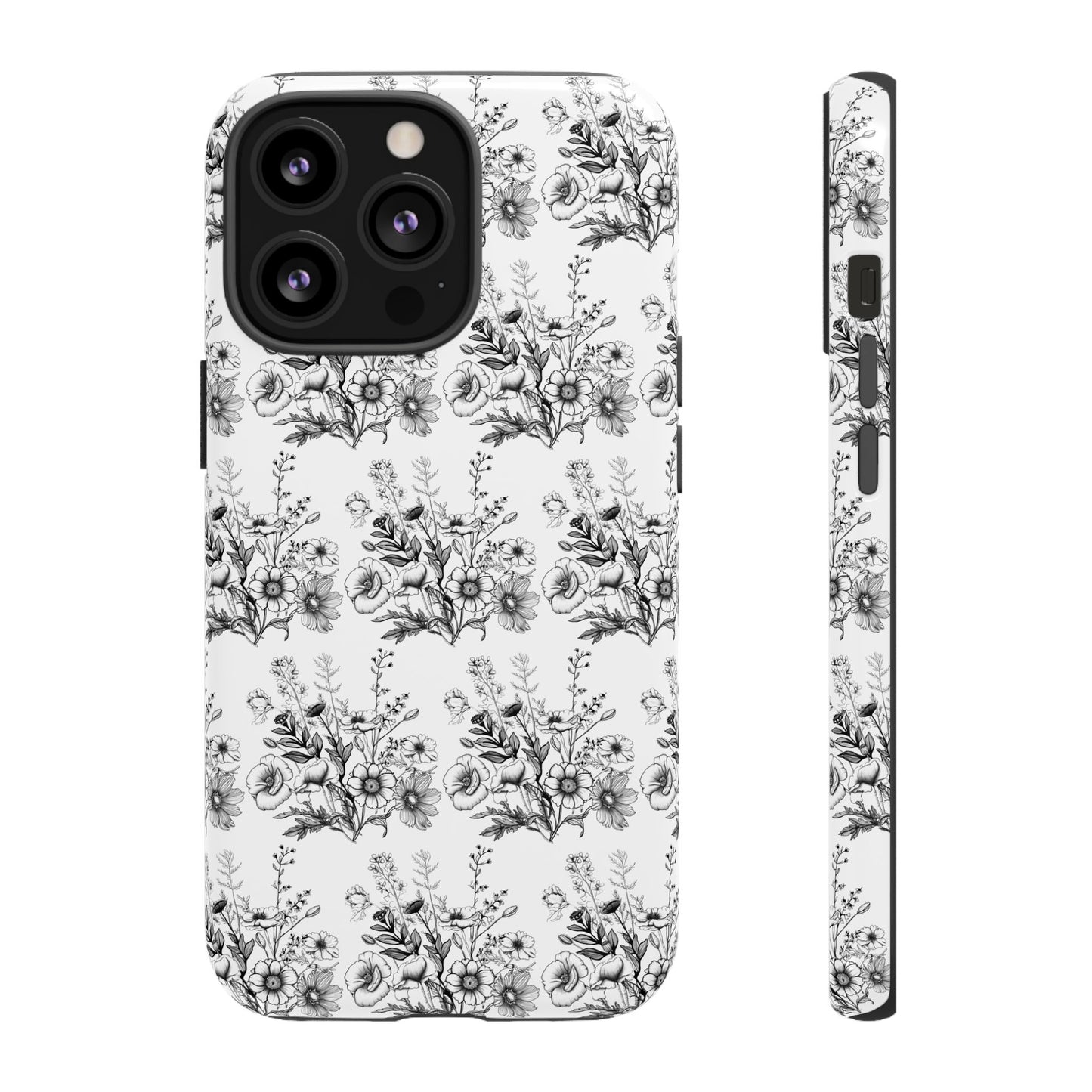 Floral Phone Case, Tough Cases with Elegant Black and White Design, Protective Cover for Fashion Lovers, Unique Gift for All [...]