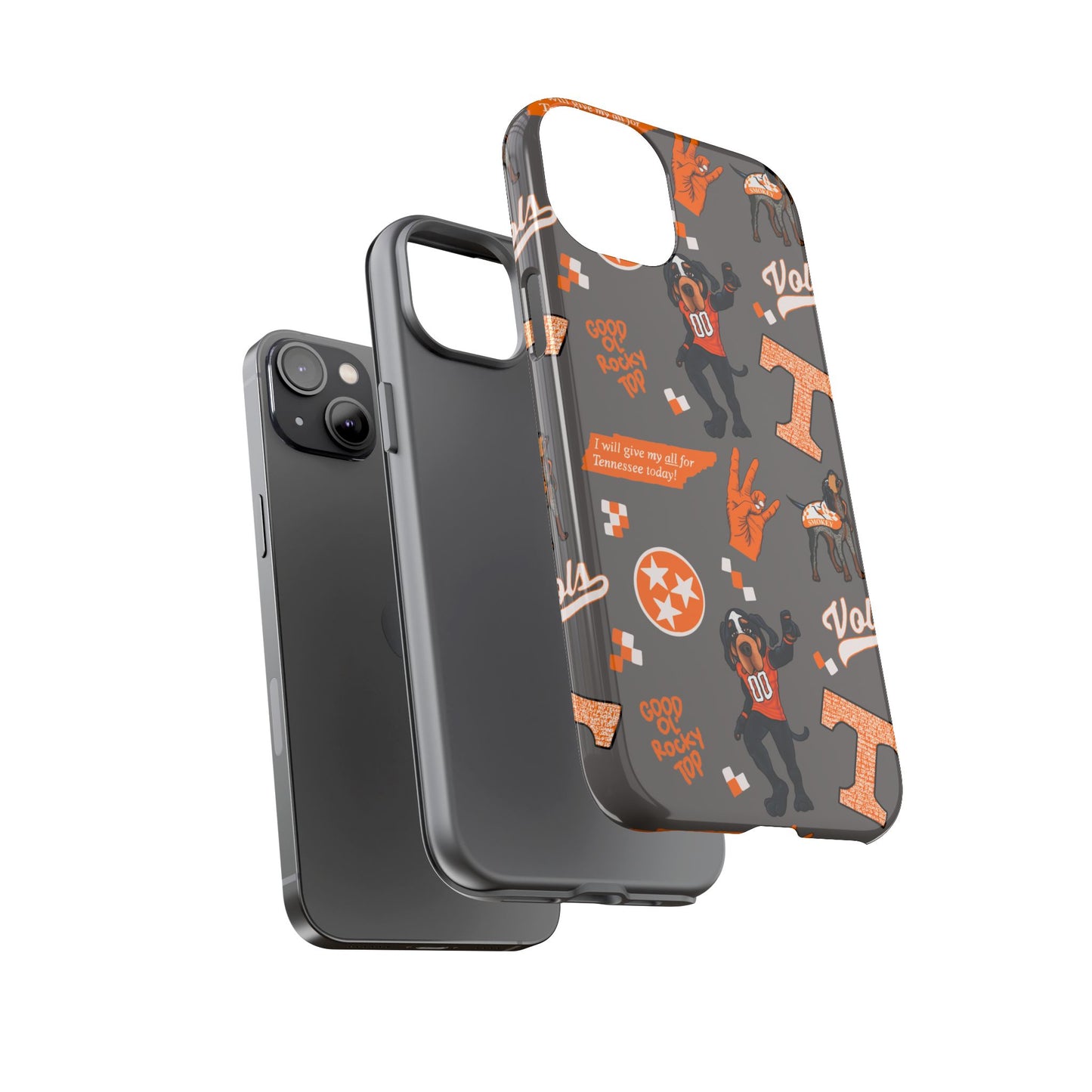 Tough Cases - Tennessee Fan Phone Case, Sports Team Accessory, Gift for Volunteers Fans, Durable Cover, College Game Day