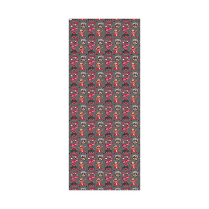 Ohio State Buckeyes Gift Wrap Paper - Brutus Mascot College Football Wrapping Paper