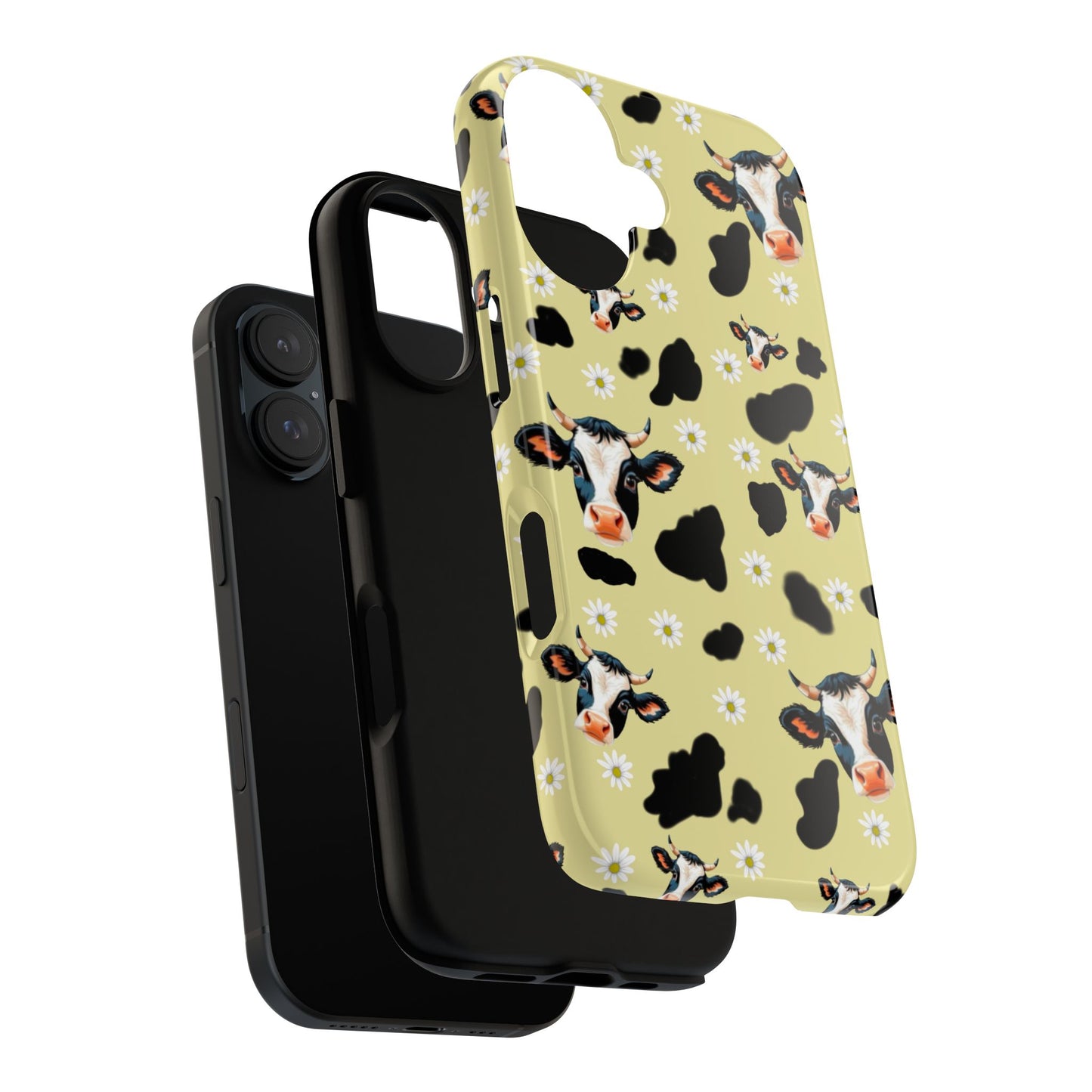 Cow Print Phone Case - Cute Protection for Animal Lovers, Gift for Farmhouse Decor, Cheerful Cow Design