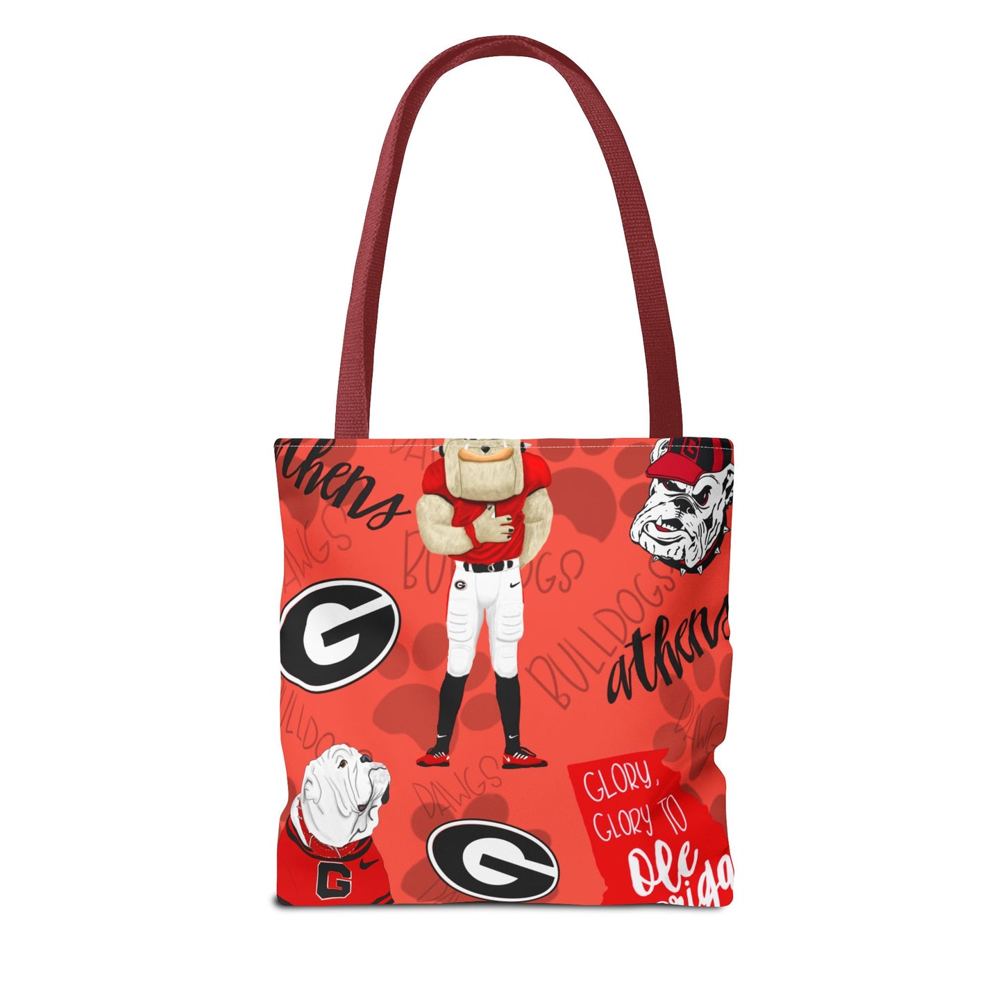 Georgia Bulldogs Tote Bag - Sporty, Cheerful, College Vibe, Perfect for Game Days, Fans, School Spirit, Lightweight, Versatile