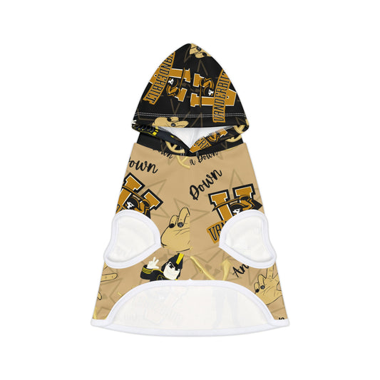 Vandy Pet Hoodie, Cute Dog Apparel, College Dog Clothes, Pet Outfit for Game Days, Vanderbilt Pet Gear