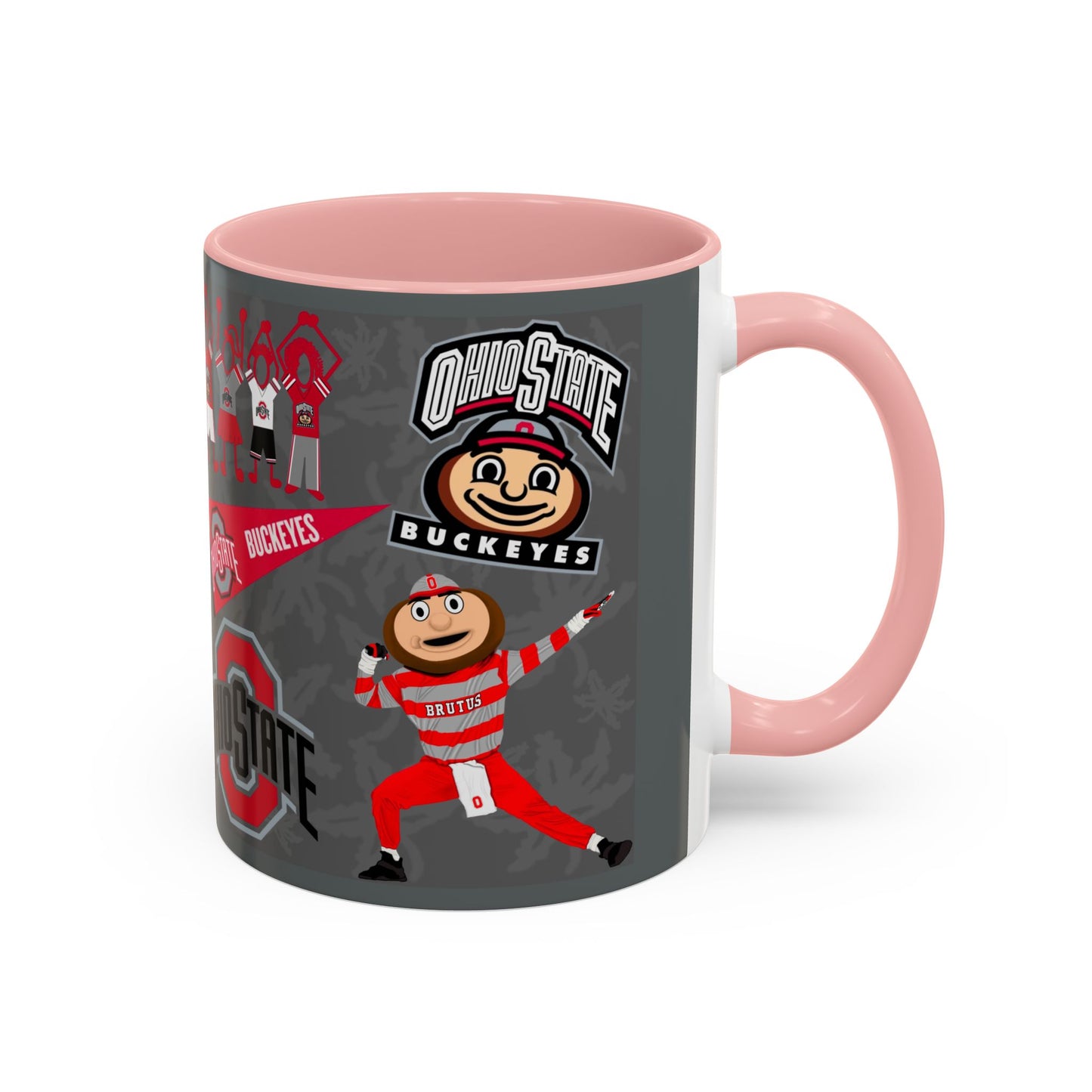 Ohio State Buckeyes Accent Coffee Mug | Gift for Fans, Sports Lovers, College Alumni, Holiday Decorations, Game Day Essentials