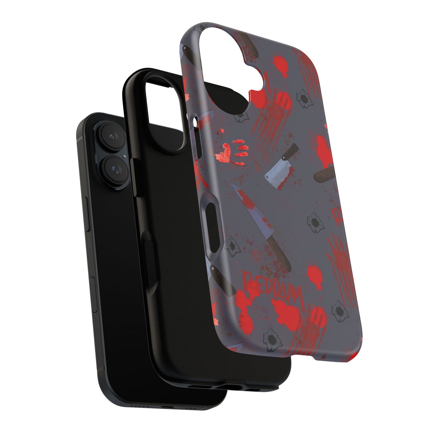 Blood Splatter Phone Case, Tough Case for Horror Fans, Halloween Accessory, Unique Gift for Gamers, Spooky Phone Cover