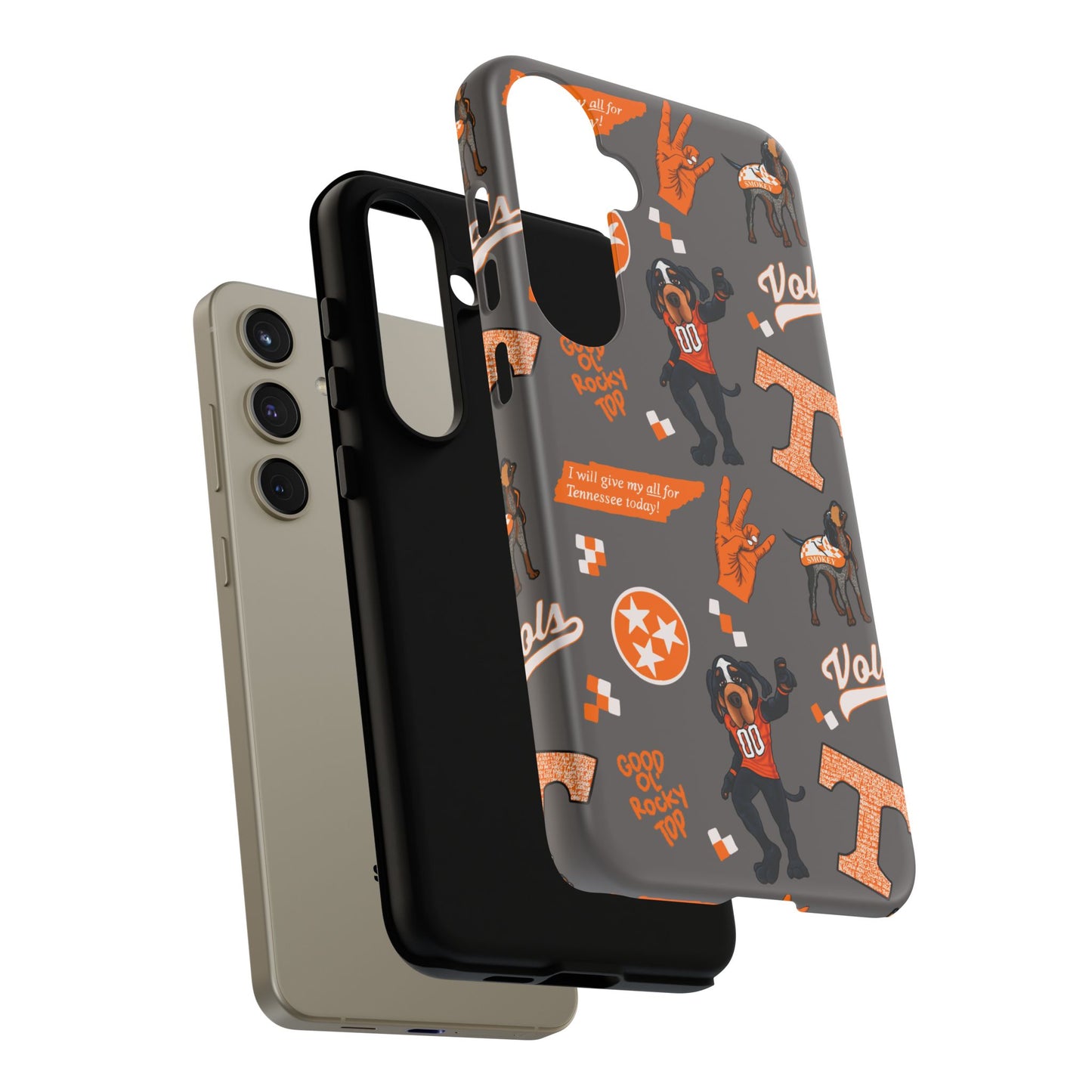 Tough Cases - Tennessee Fan Phone Case, Sports Team Accessory, Gift for Volunteers Fans, Durable Cover, College Game Day