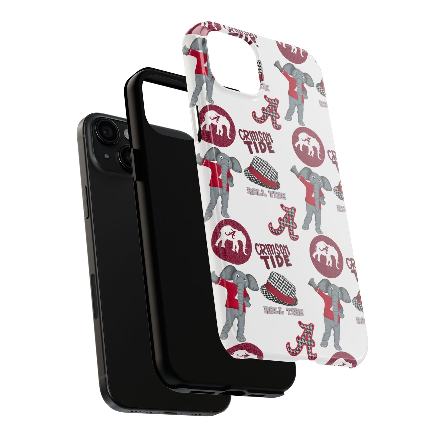 Alabama Crimson Tide Phone Case - Tough, Durable, Elephant Design, Sports Fan Accessories, College Team Gift, Graduation Presents