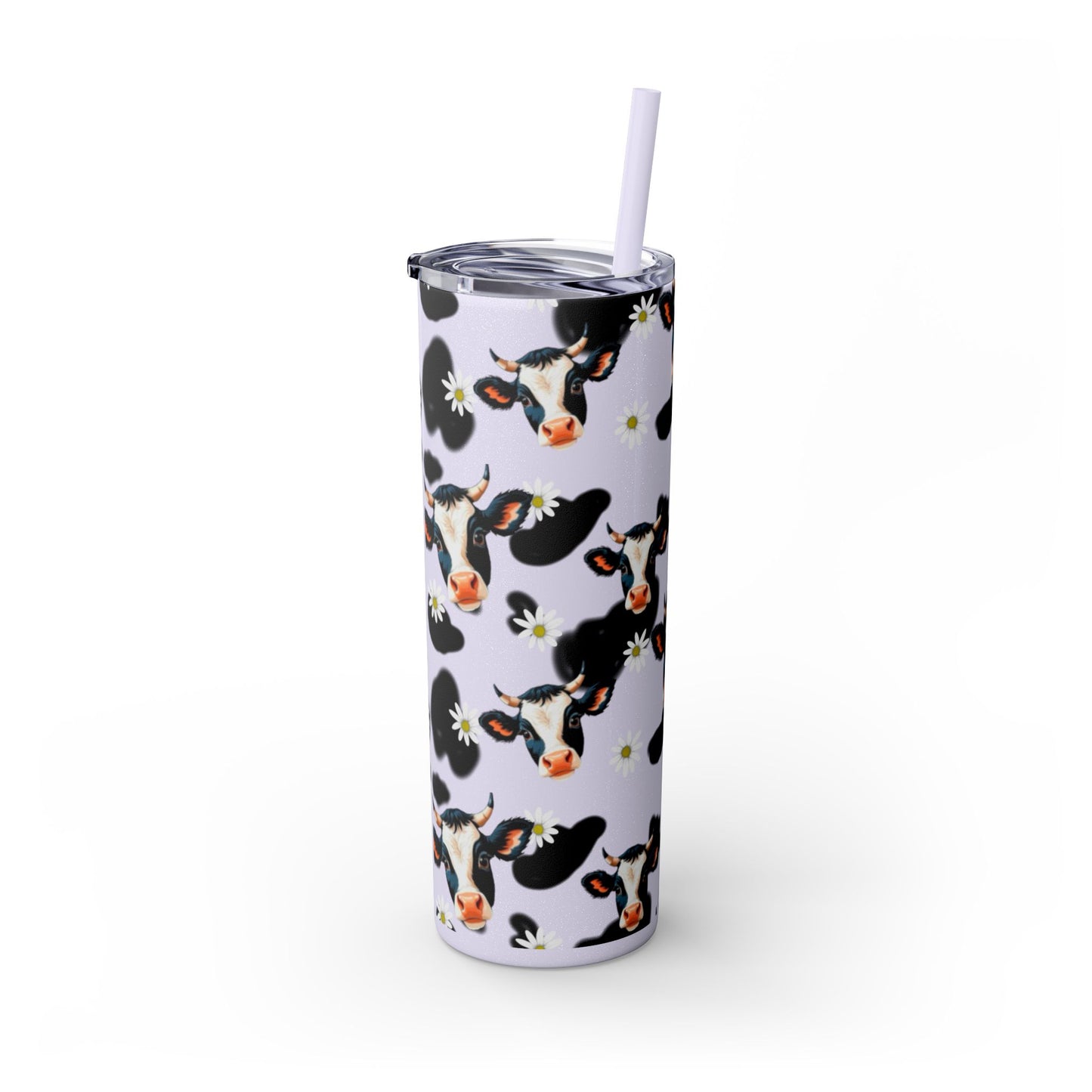 Charming Cow Print Tumbler with Straw, 20oz | Perfect for Cow Lovers, Unique Gift, Farmhouse Decor, Daily Hydration, Fun Drinkware